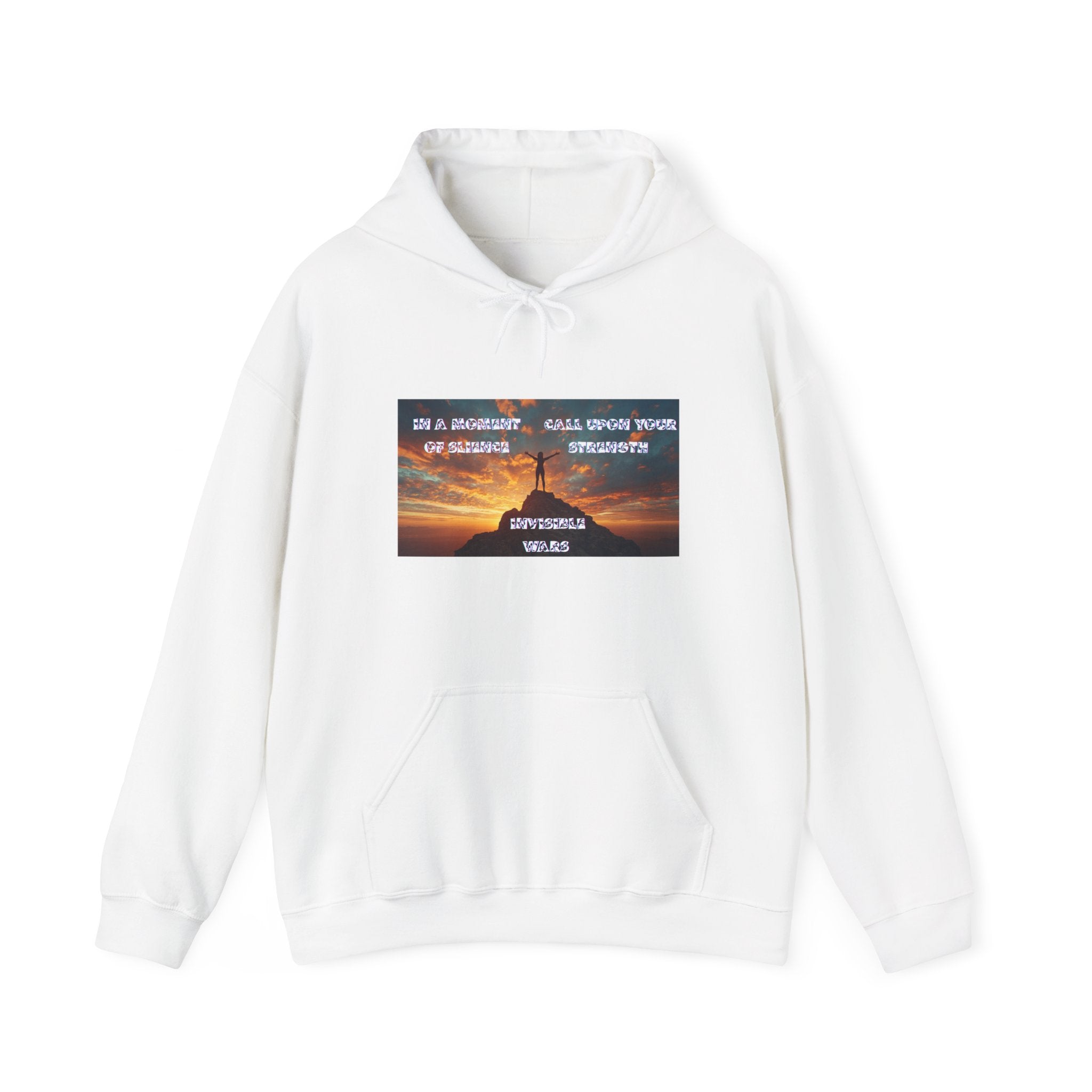 Women Hoodie —In a Moment of Silence, Call Upon Your Strength