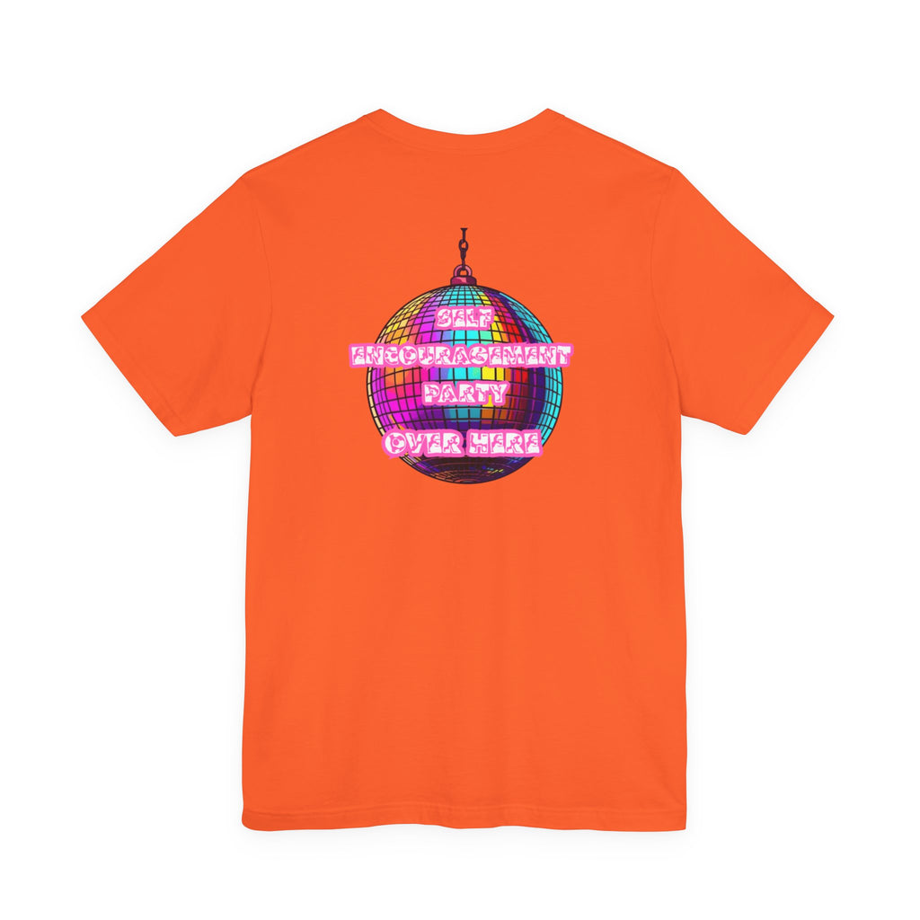 Women Disco Ball T-shirt — Self Encouragement Party