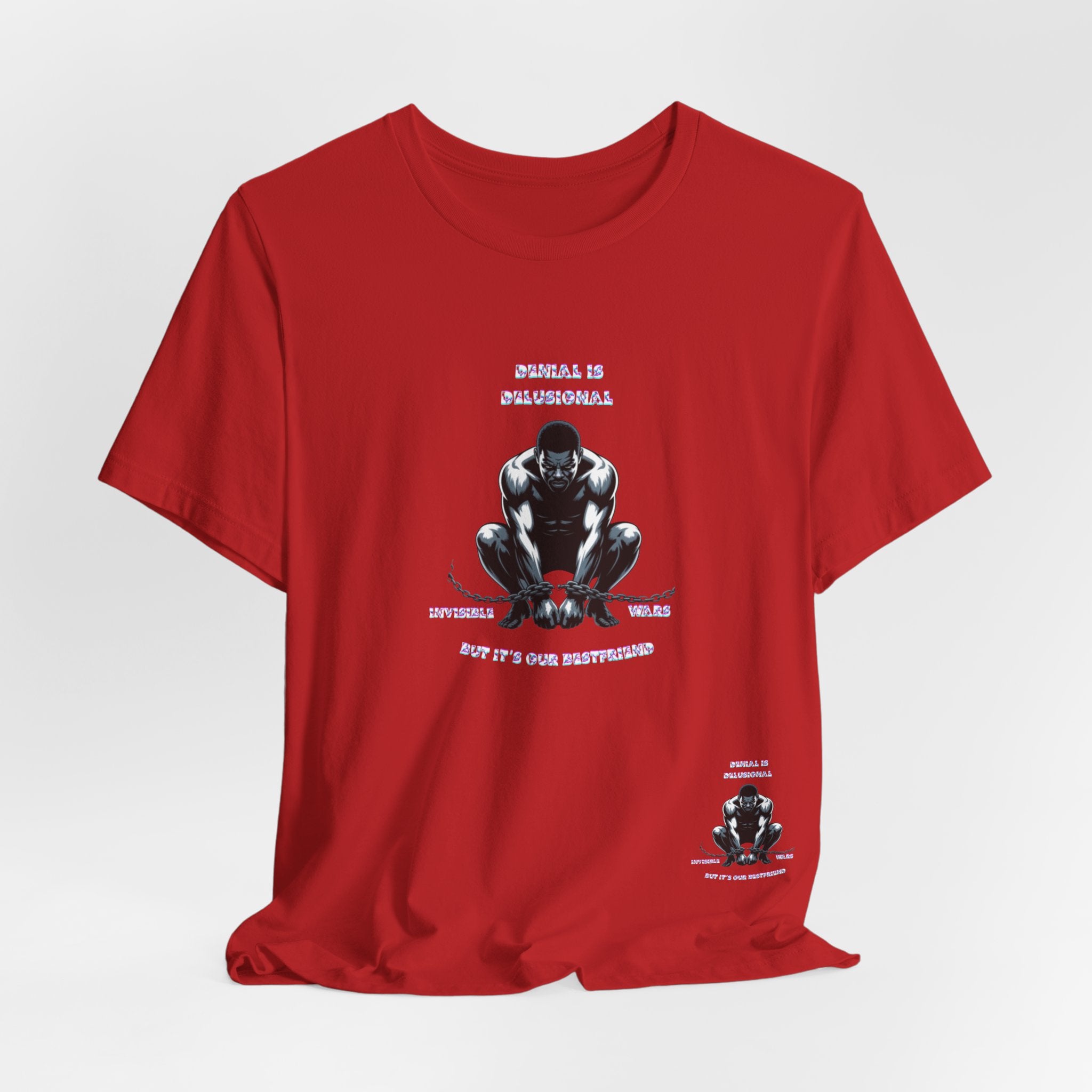 Men T-Shirt—-Denial is Delusion