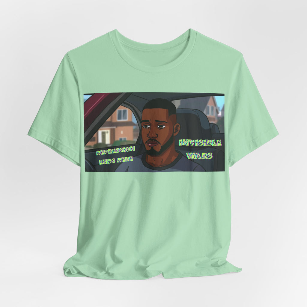 Men  T-Shirt — Depression Ends Here