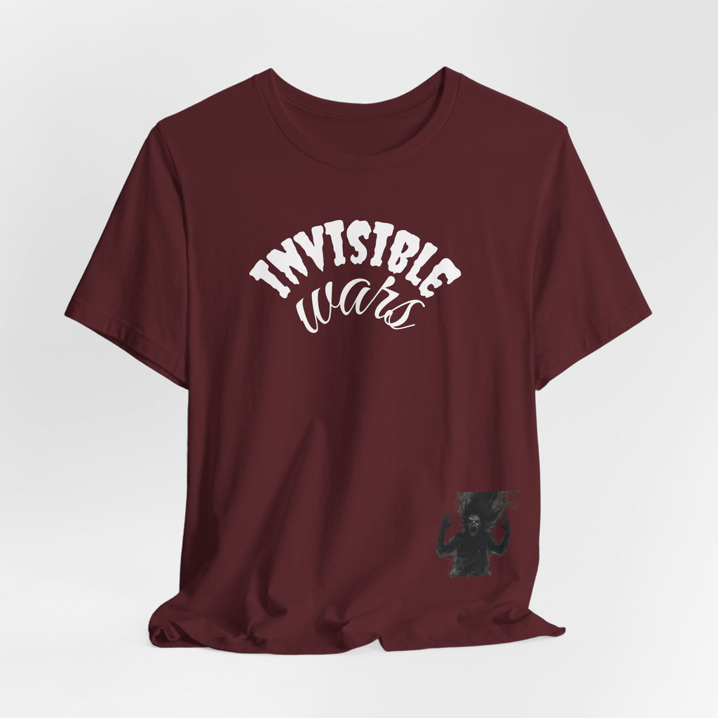 Men T-shirt Invisible Wars — Demons Lurk