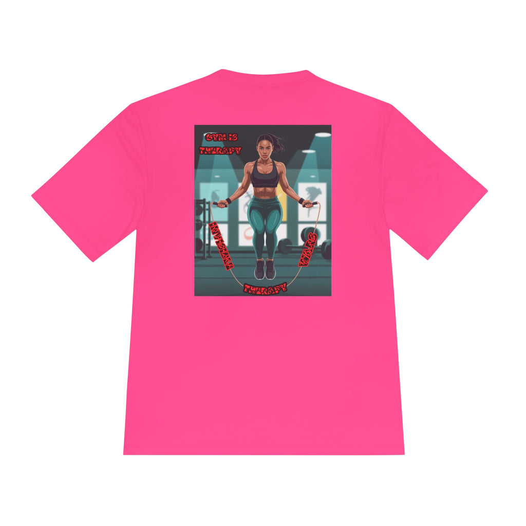 Women Fitness Graphic Shirt — Gym is Therapy