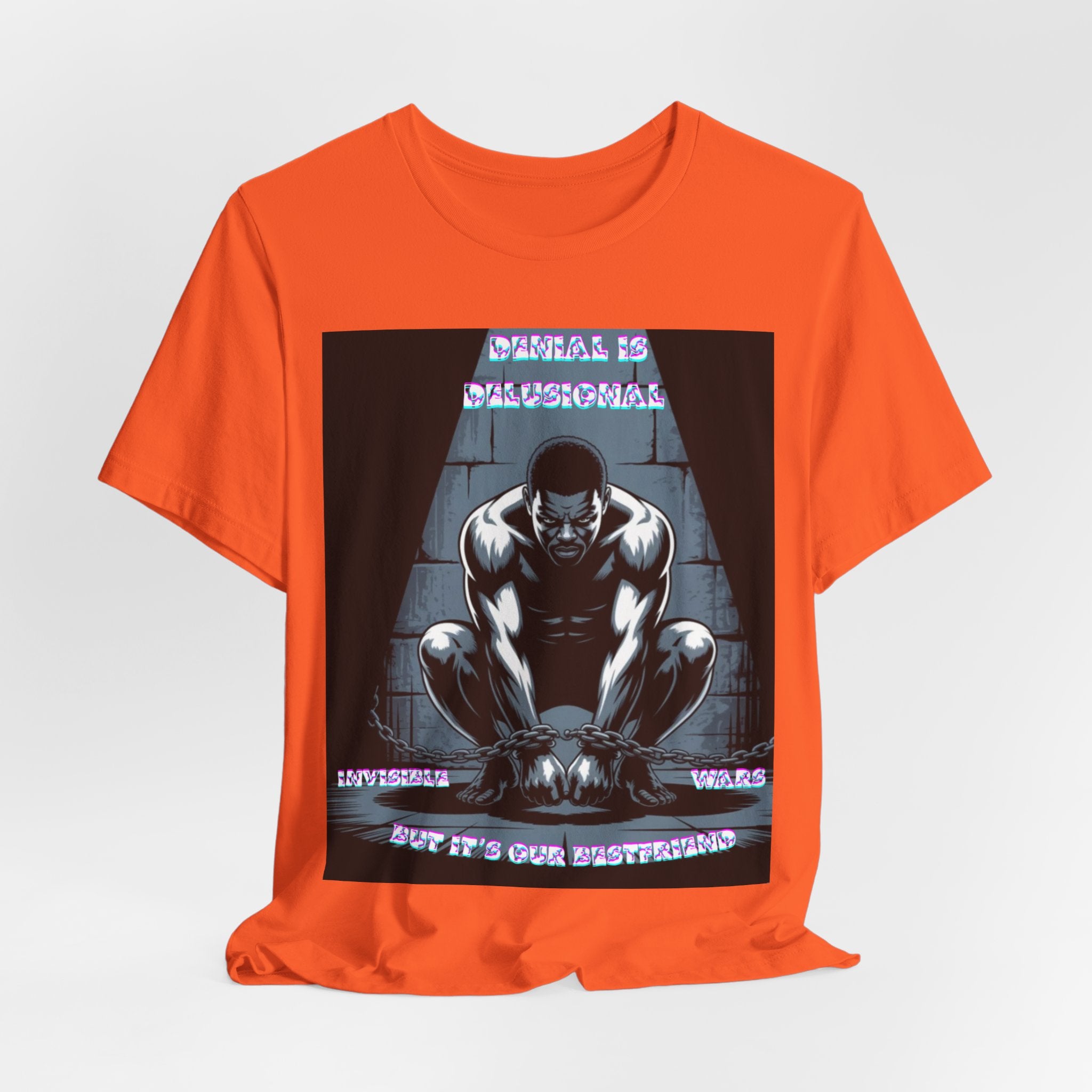 Men T-Shirt—-Denial is Delusion
