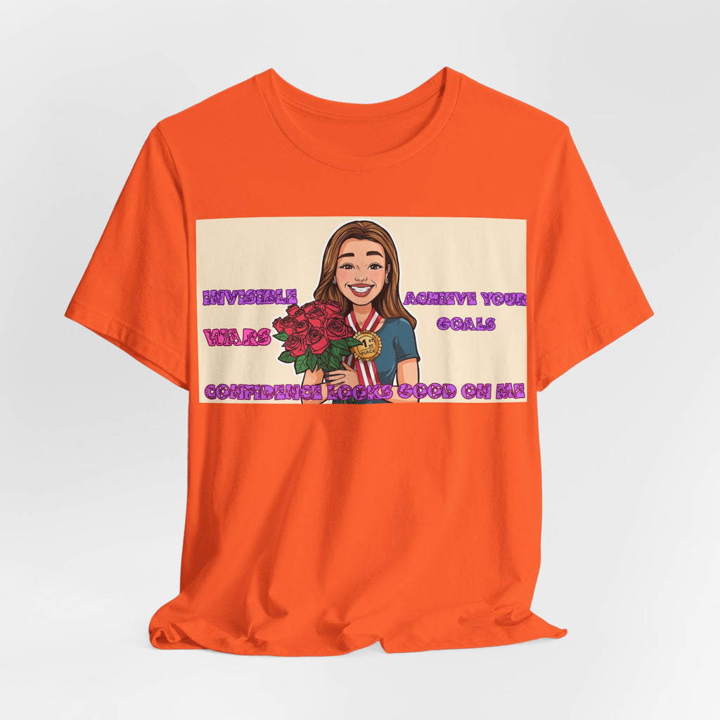 Women T-Shirt—Confidence Looks Good On Me”