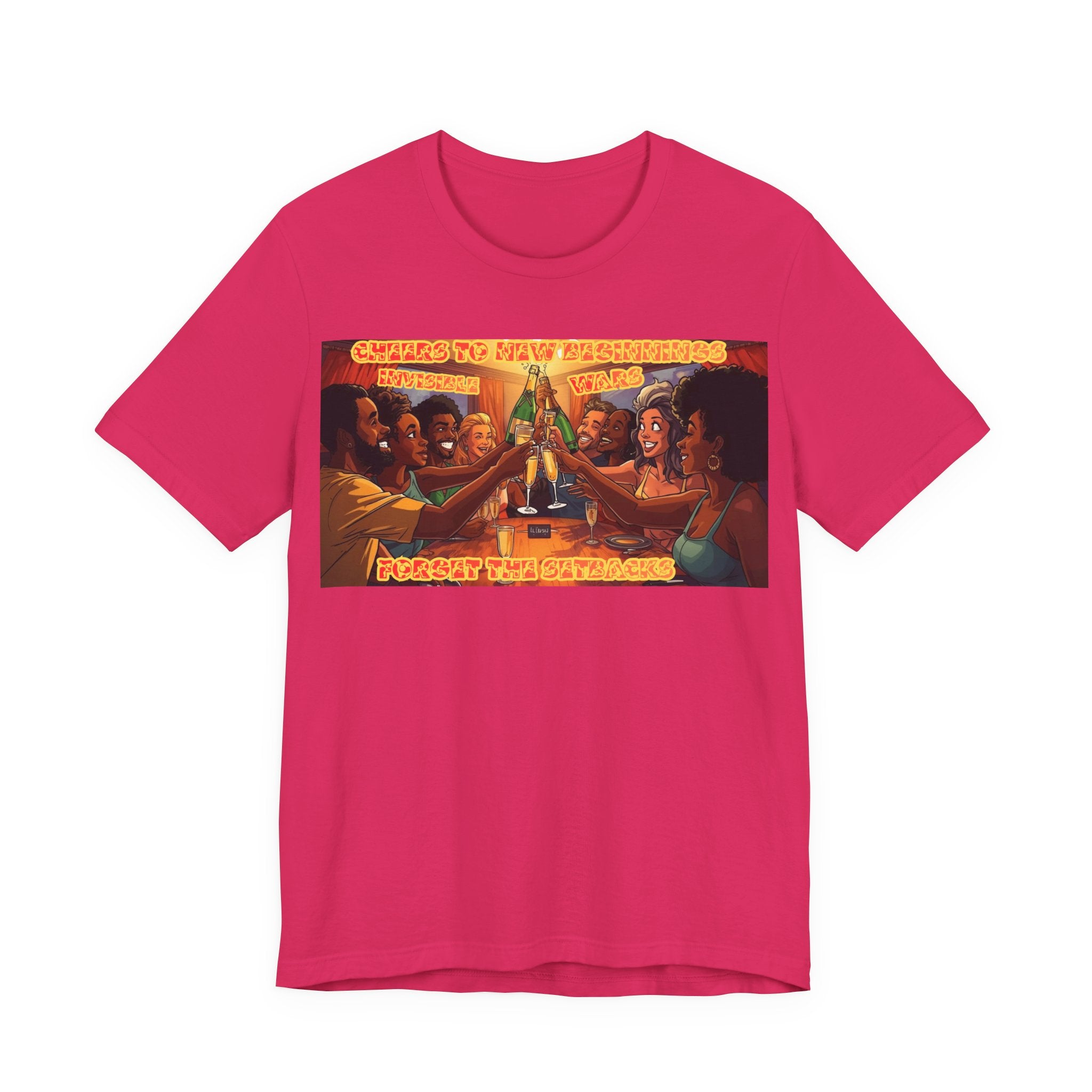 Women T-Shirt-Cheers to New Beginnings