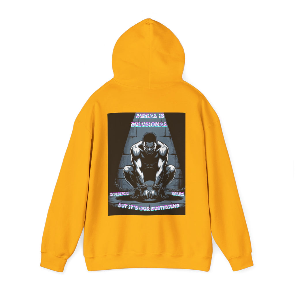 Men Hoodie • -Denial is Delusional