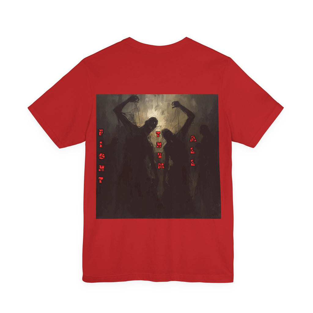 Men T-shirt Invisible Wars — Demons Lurk