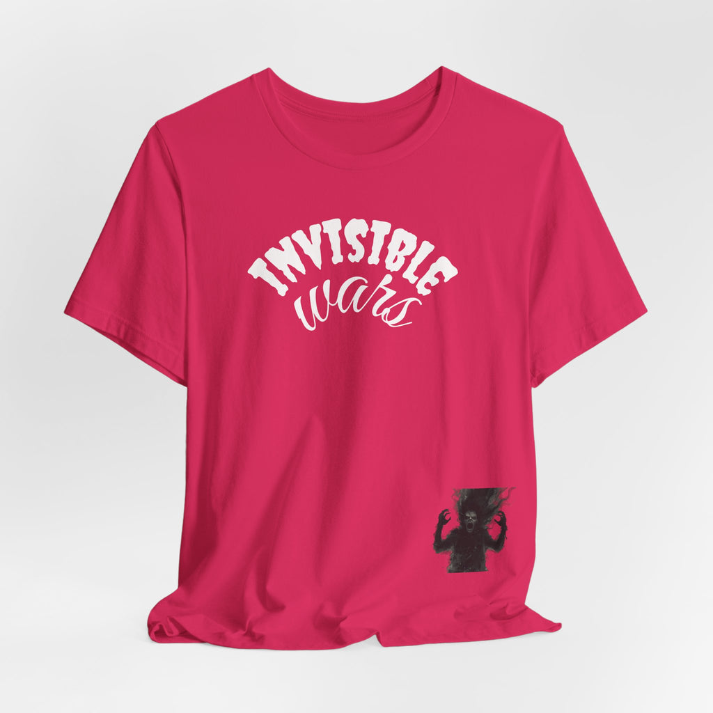 Men T-shirt Invisible Wars — Demons Lurk