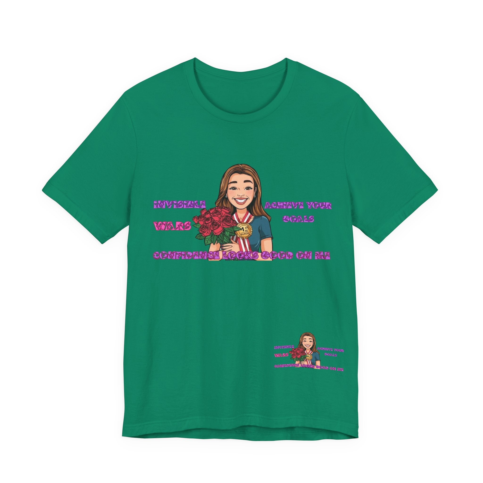Women T-Shirt—Confidence Looks Good On Me”