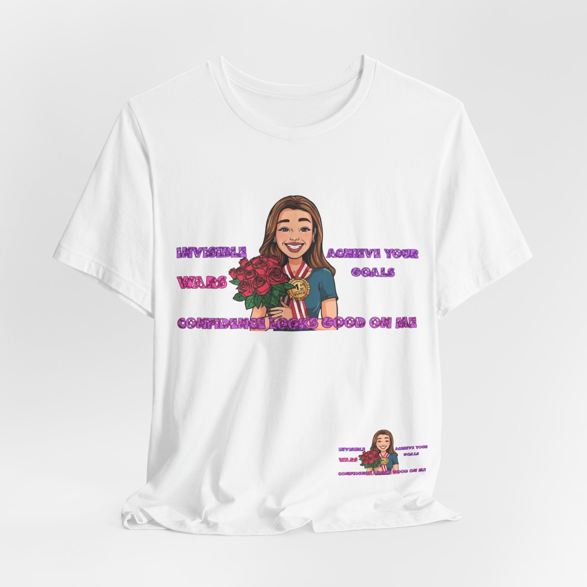 Women T-Shirt—Confidence Looks Good On Me”