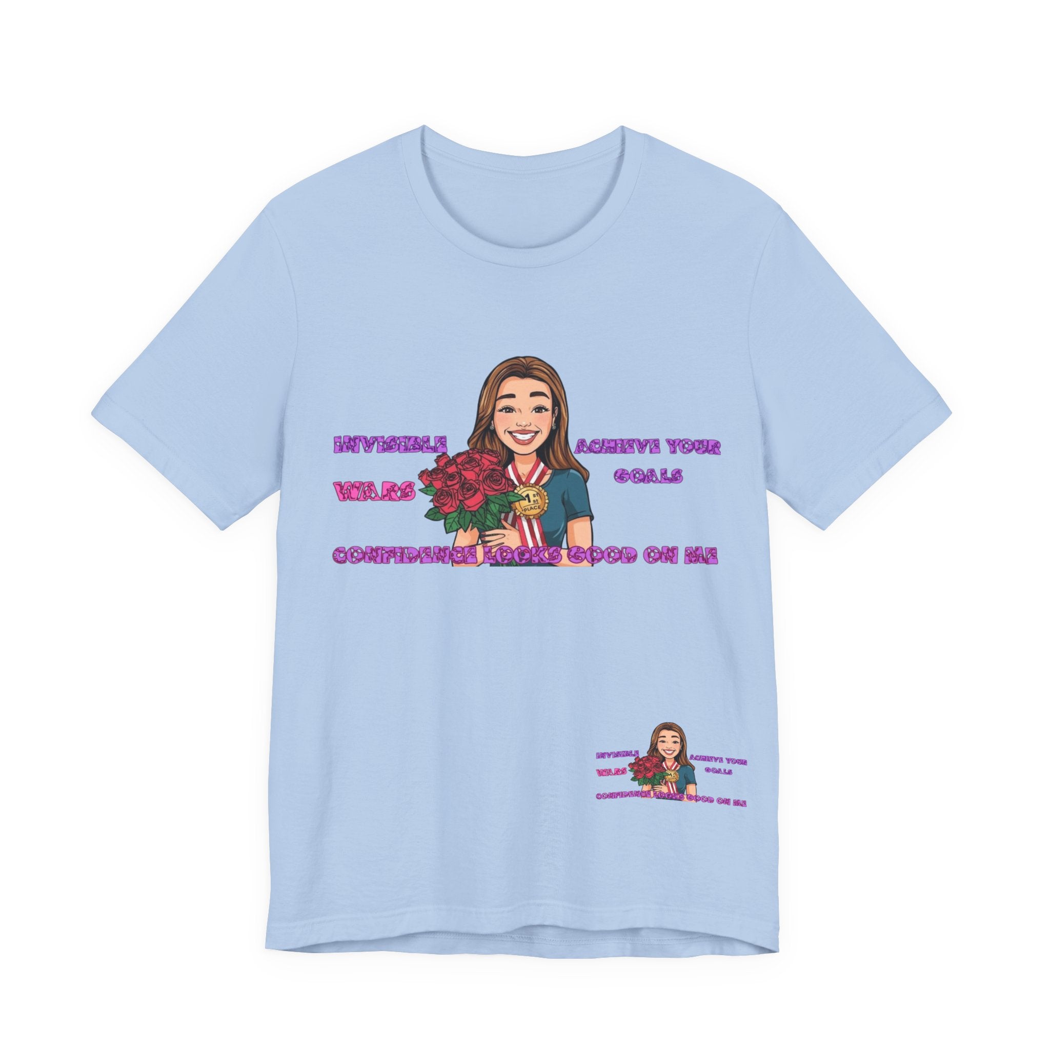Women T-Shirt—Confidence Looks Good On Me”