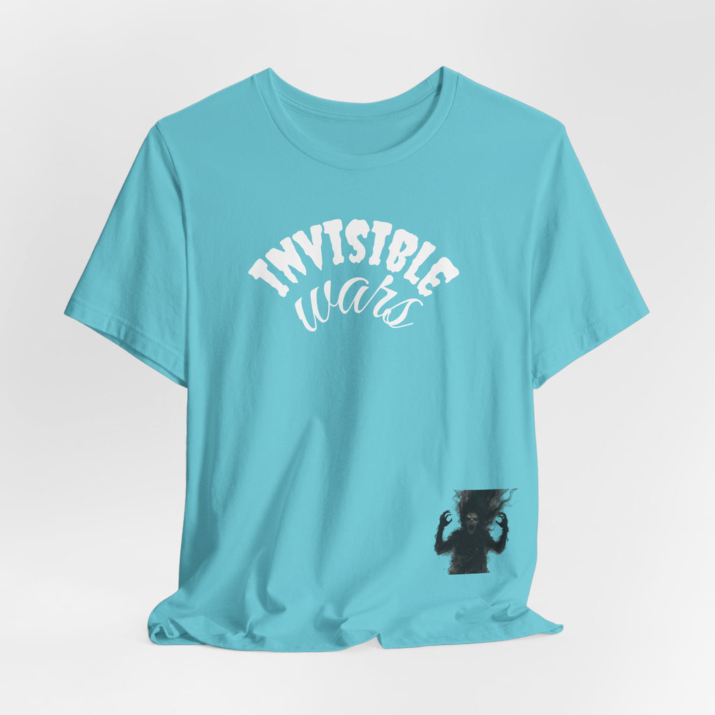 Men T-shirt Invisible Wars — Demons Lurk