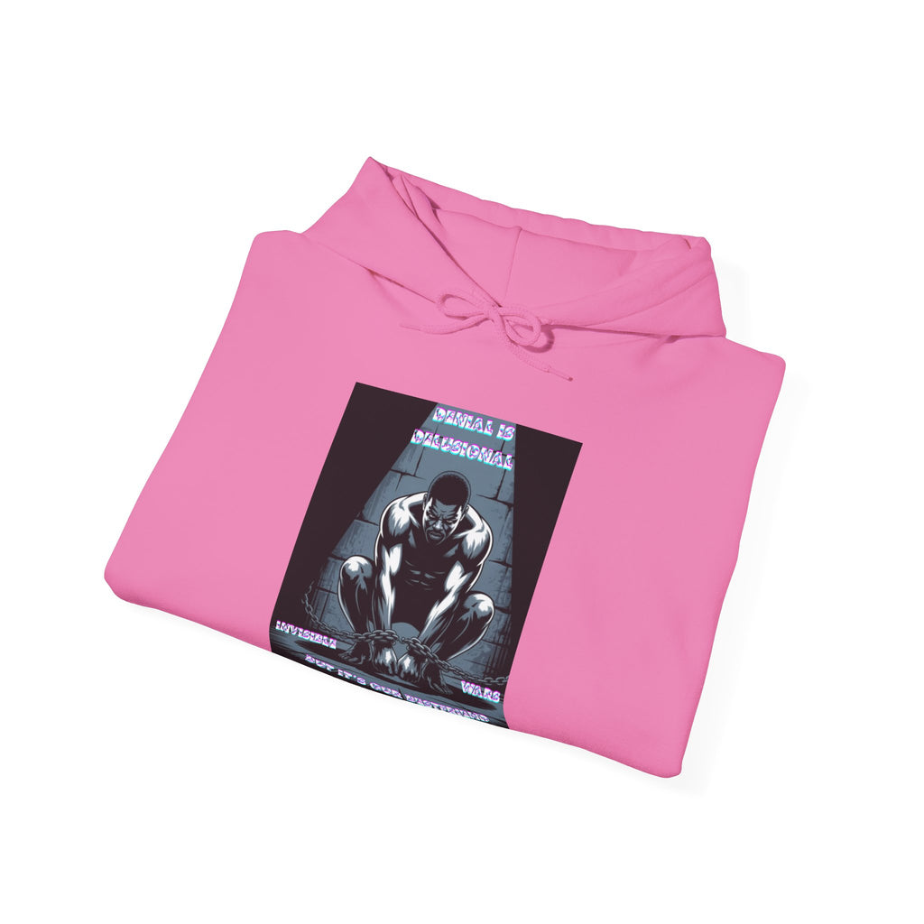 Men Hoodie • -Denial is Delusional
