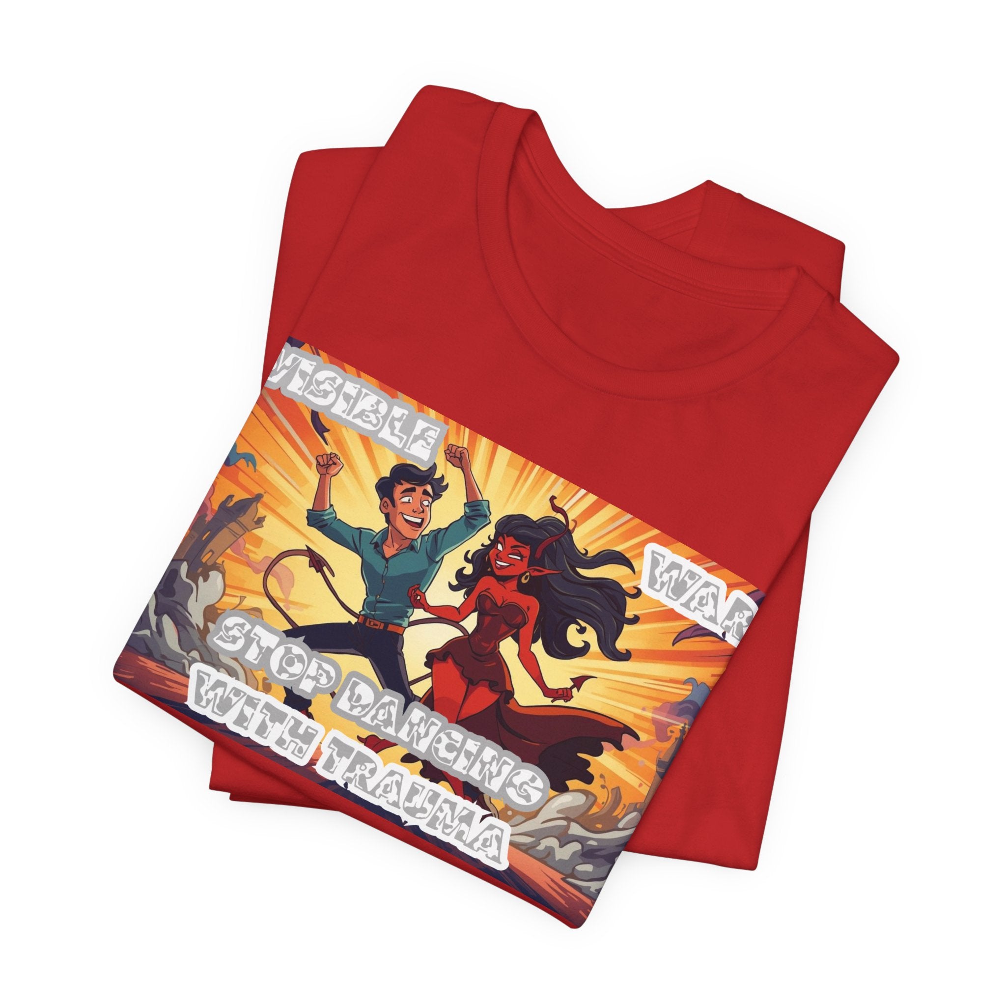 Men T-Shirt –Stop Dancing with Truama