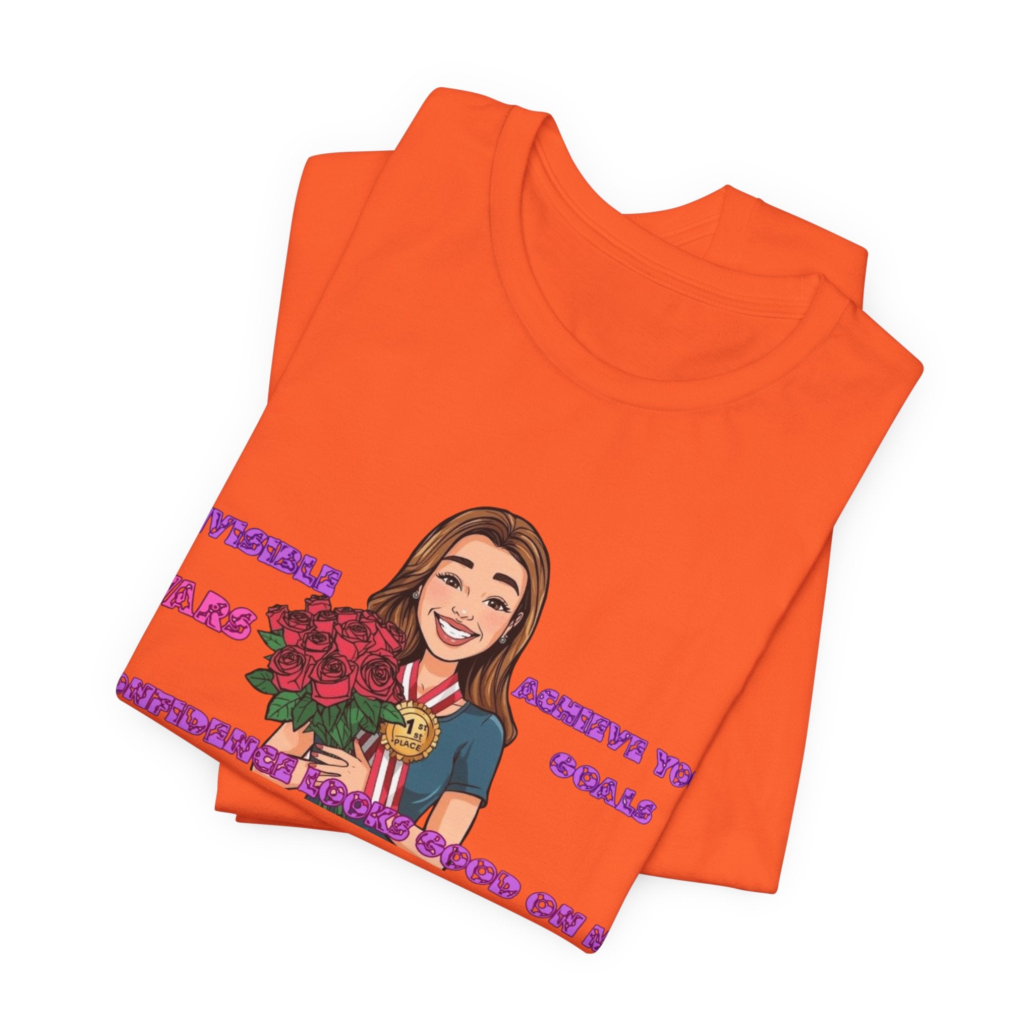 Women T-Shirt—Confidence Looks Good On Me”