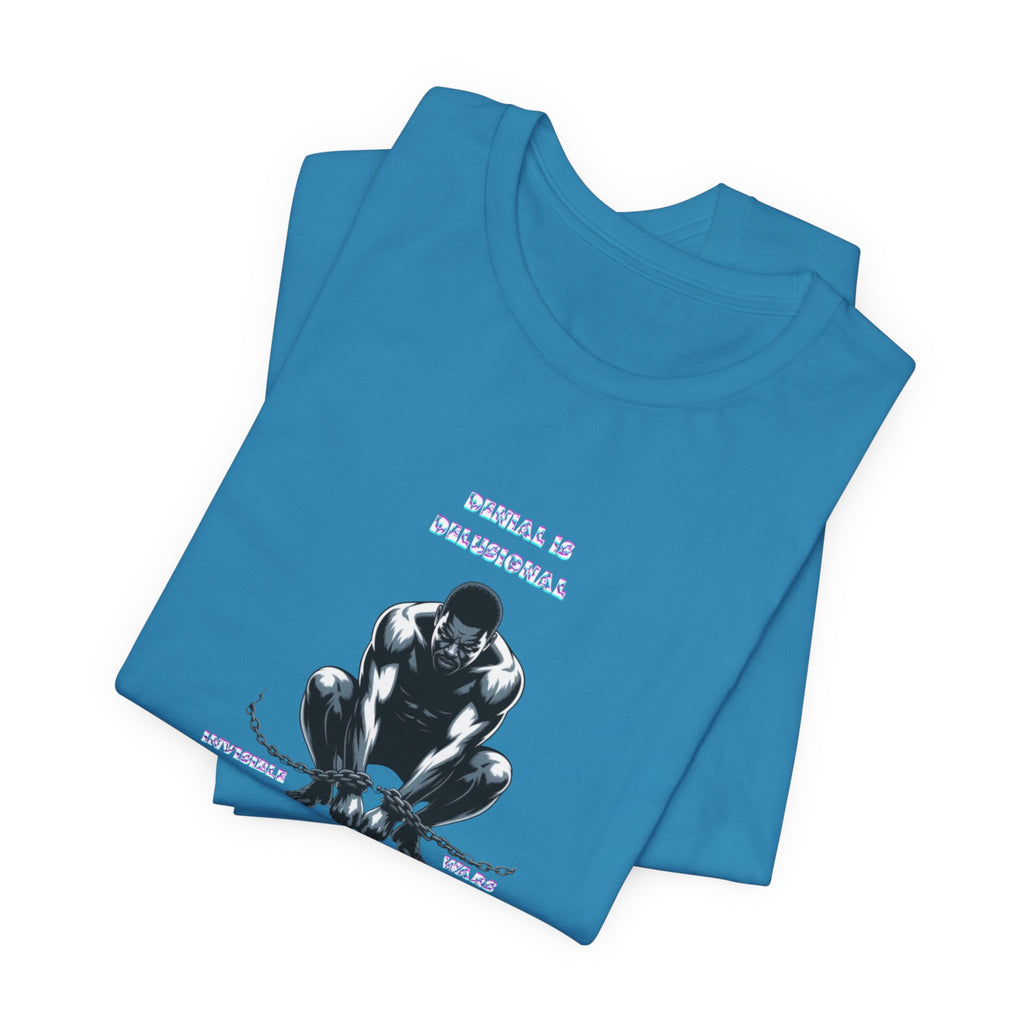 Men T-Shirt—-Denial is Delusion