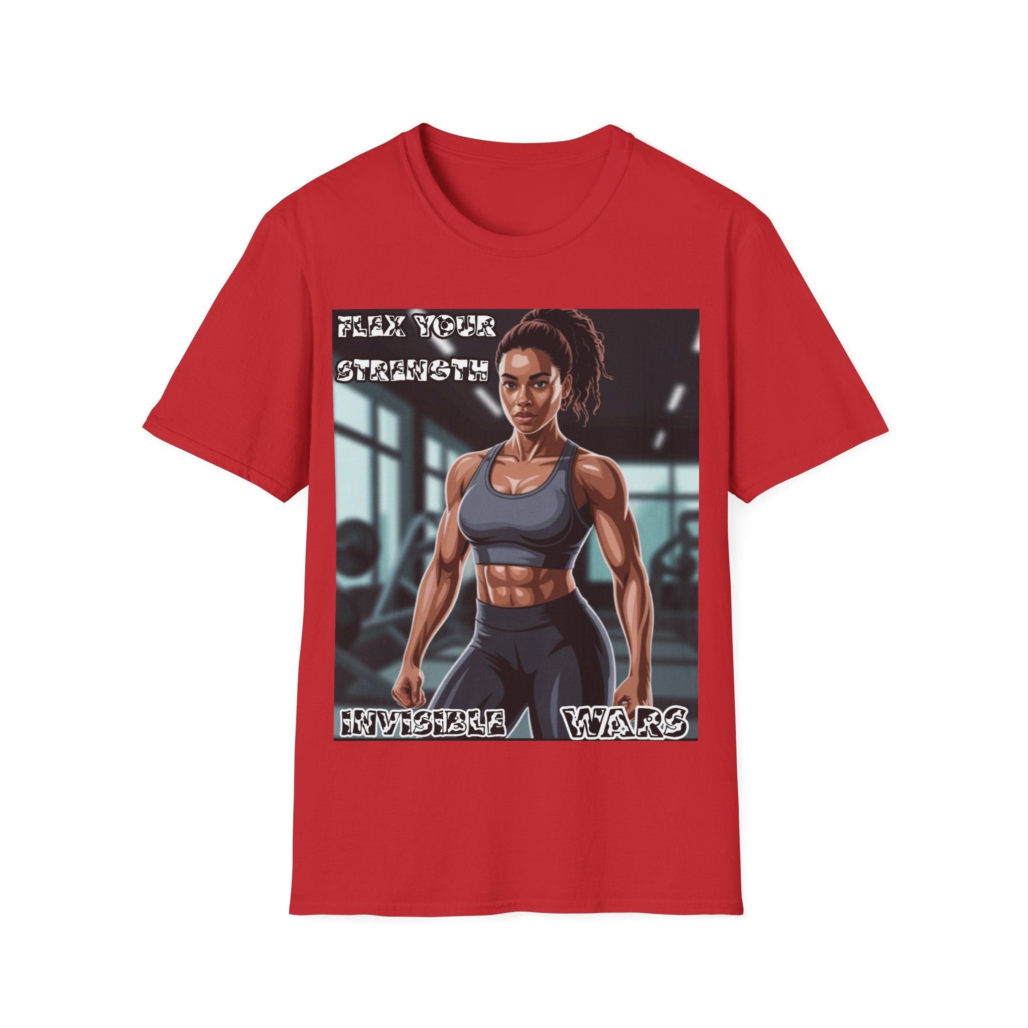 Women T-Shirt-Flex your strengh Invisible Wars