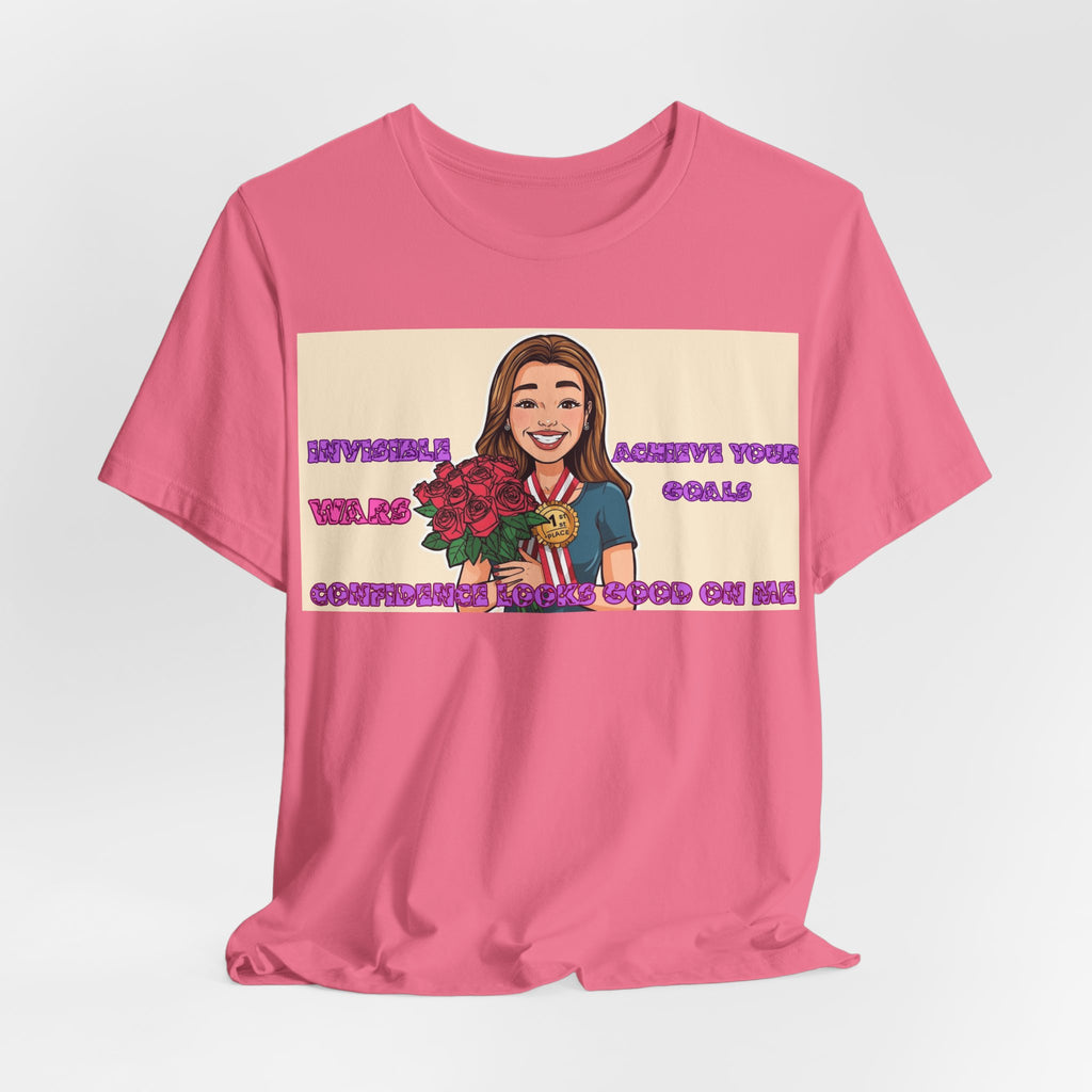 Women T-Shirt—Confidence Looks Good On Me”