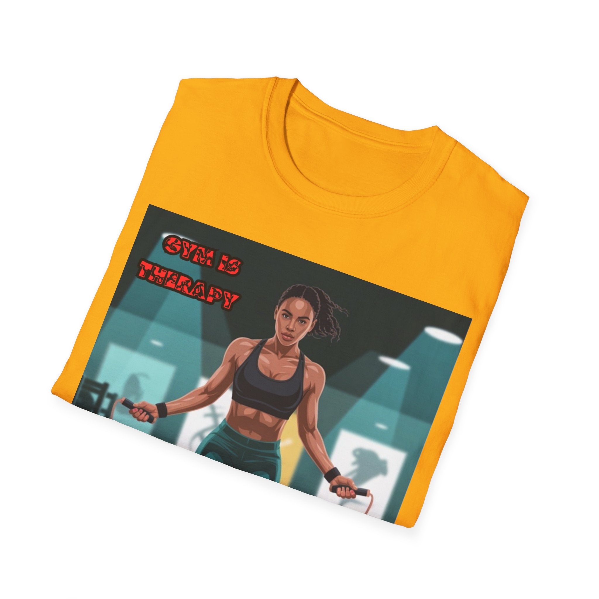 Women T-Shirt —Gym is Therapy Invisible Wars