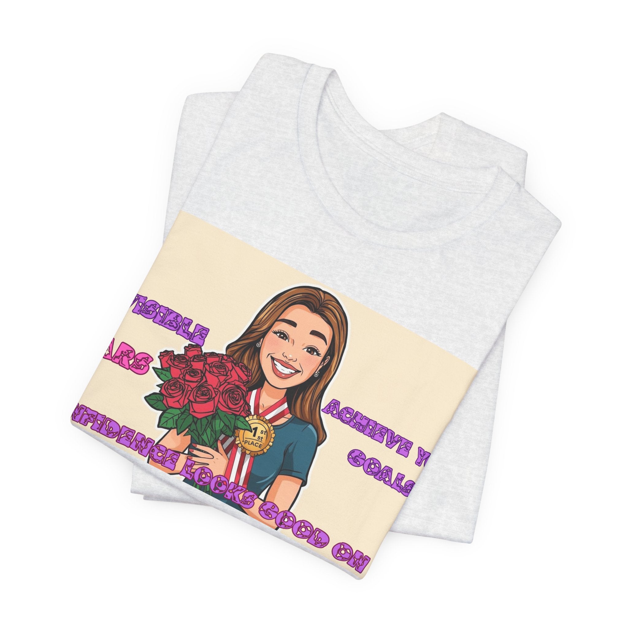 Women T-Shirt—Confidence Looks Good On Me”