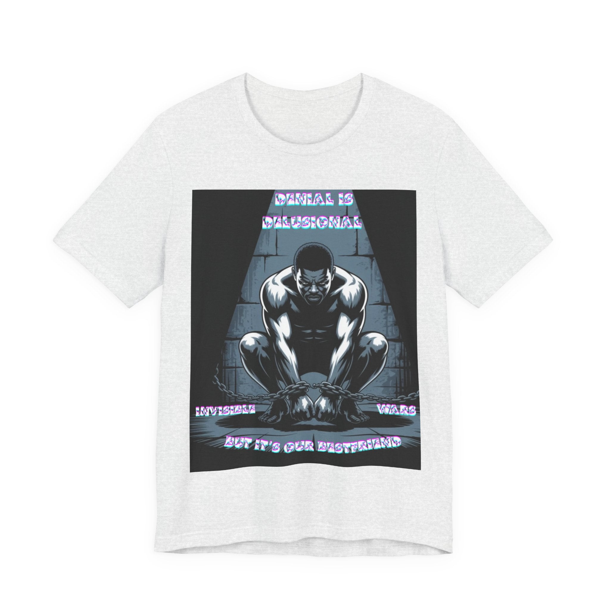 Men T-Shirt—-Denial is Delusion