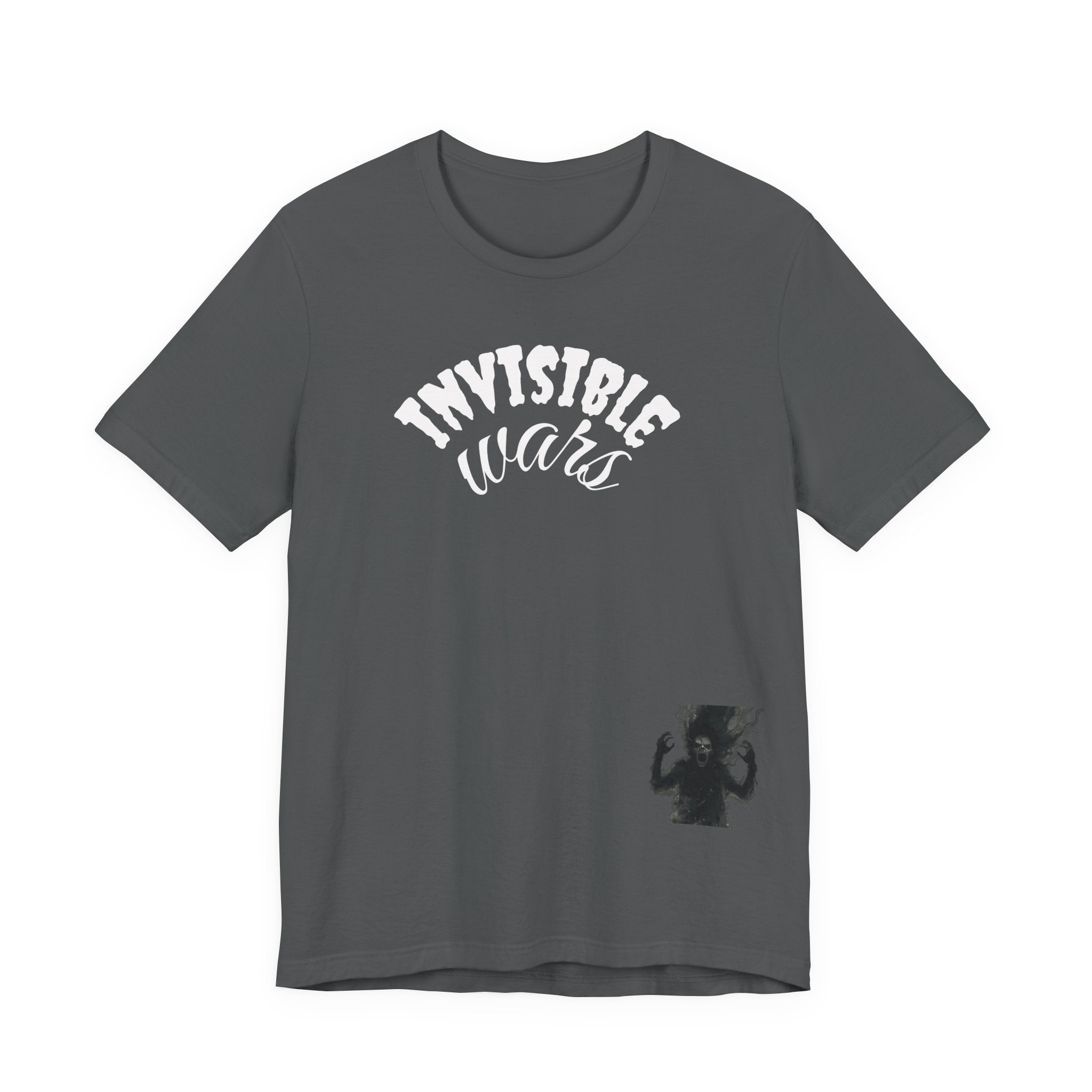 Men T-shirt Invisible Wars — Demons Lurk