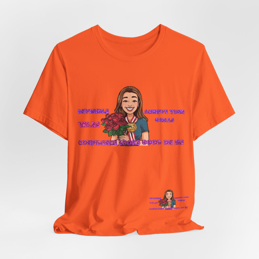 Women T-Shirt—Confidence Looks Good On Me”