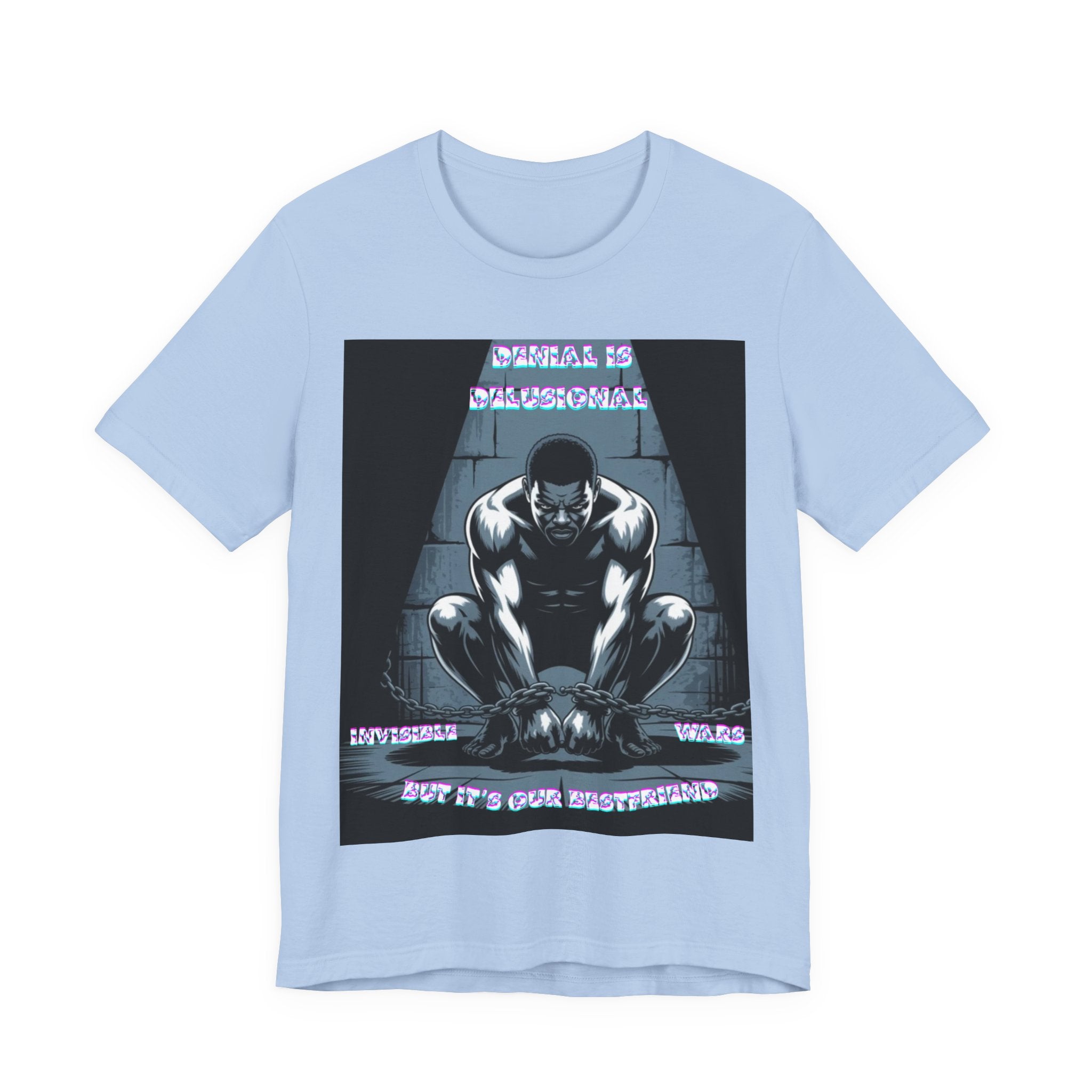 Men T-Shirt—-Denial is Delusion
