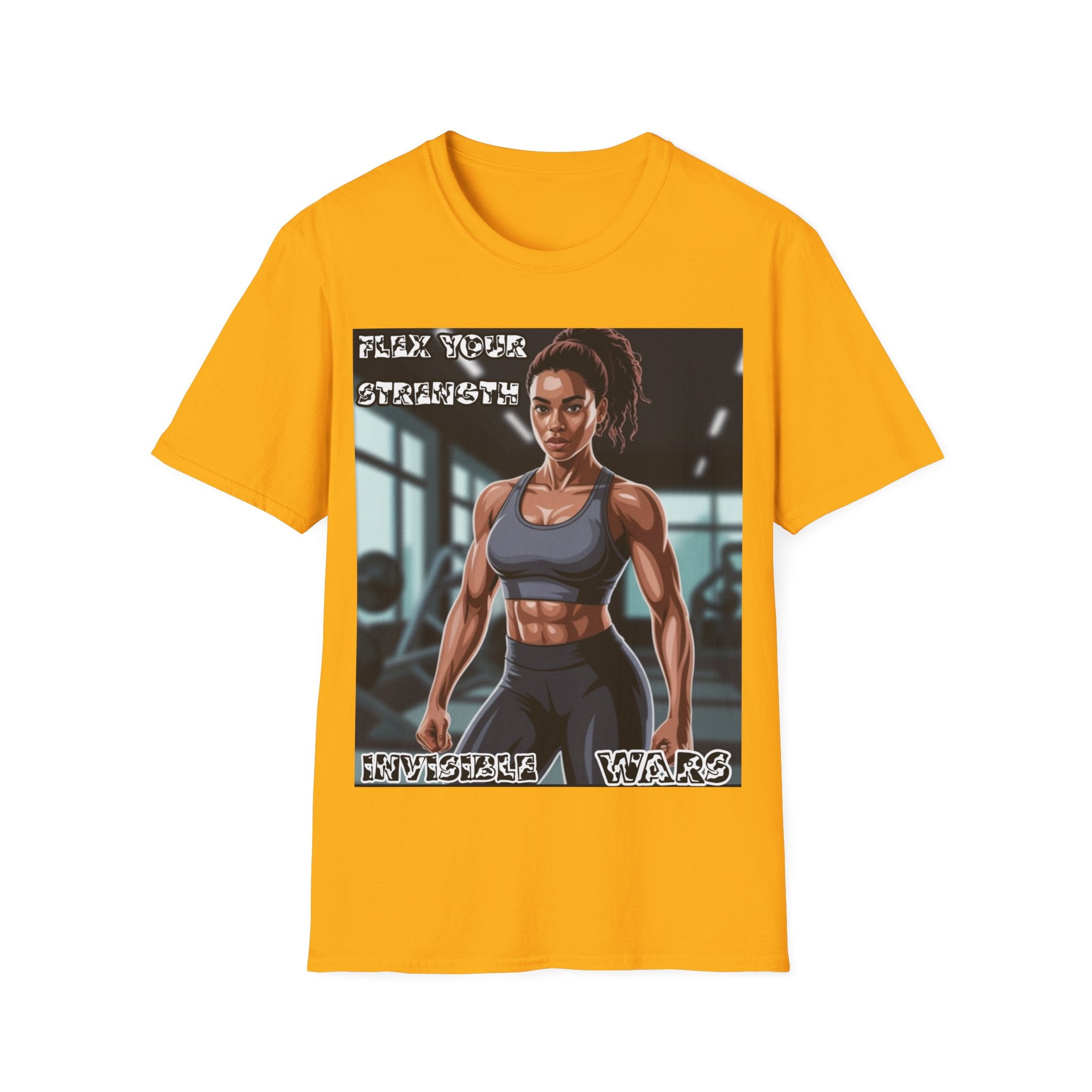 Women T-Shirt-Flex your strengh Invisible Wars