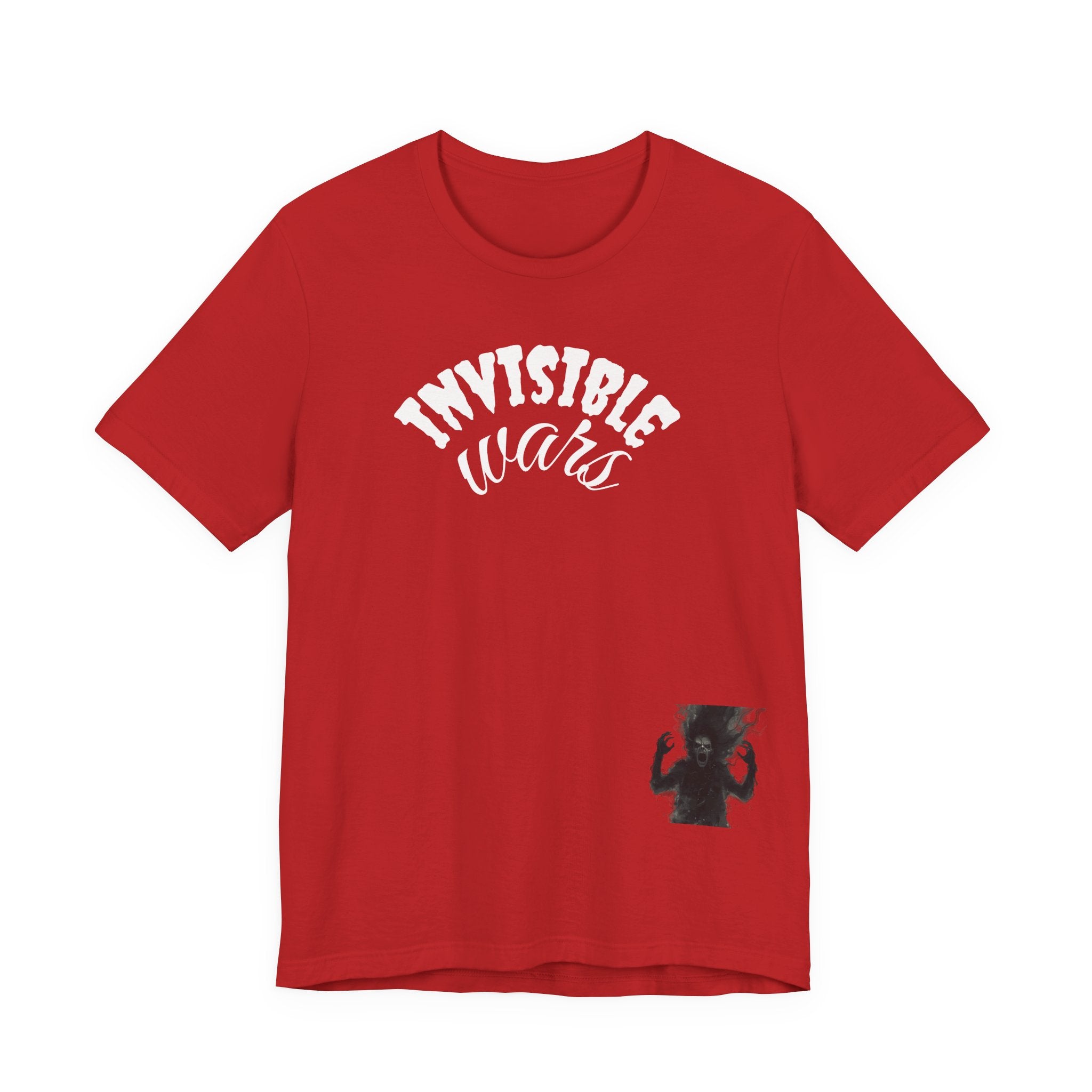 Men T-shirt Invisible Wars — Demons Lurk
