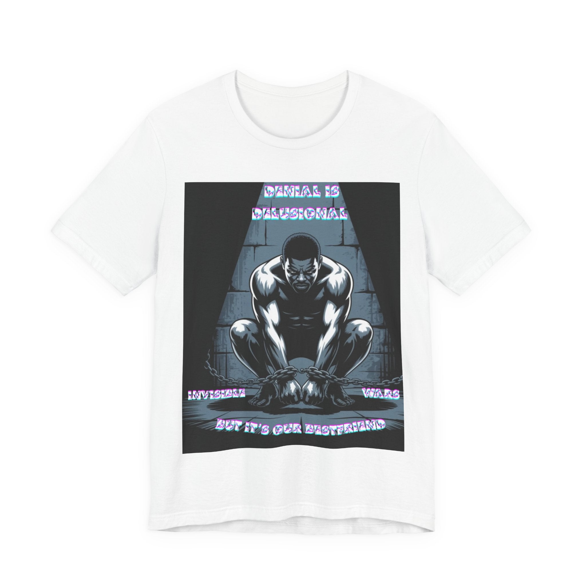 Men T-Shirt—-Denial is Delusion