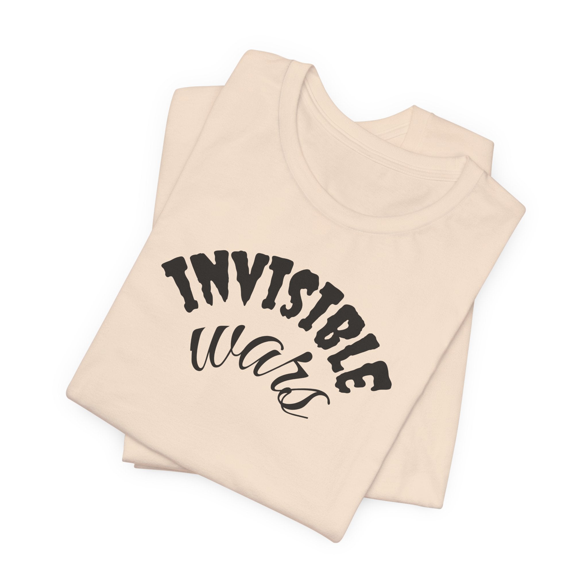 Invisible Wars Graphic Tee — Anime Illustration with "Invisible Wars" Text