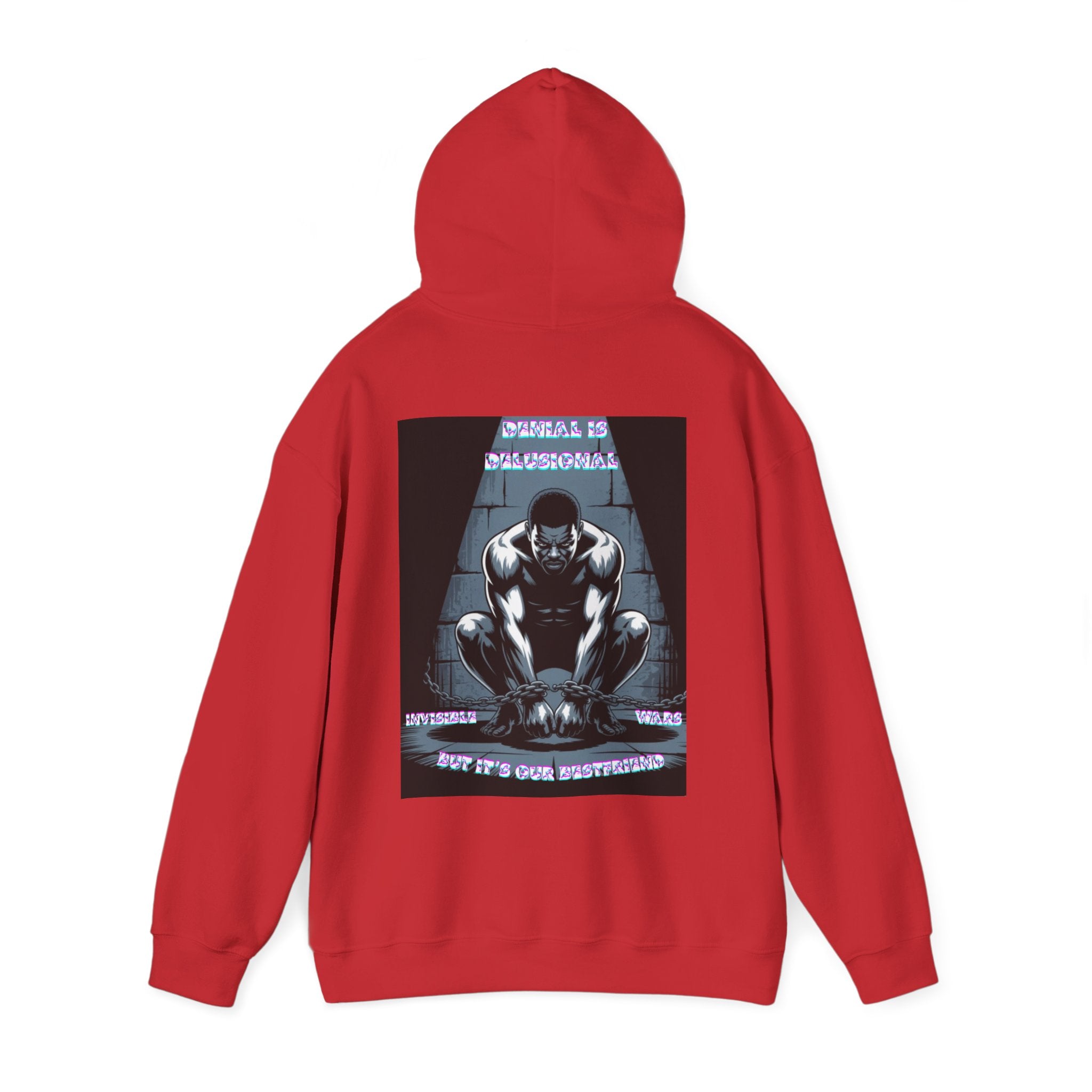 Men Hoodie • -Denial is Delusional