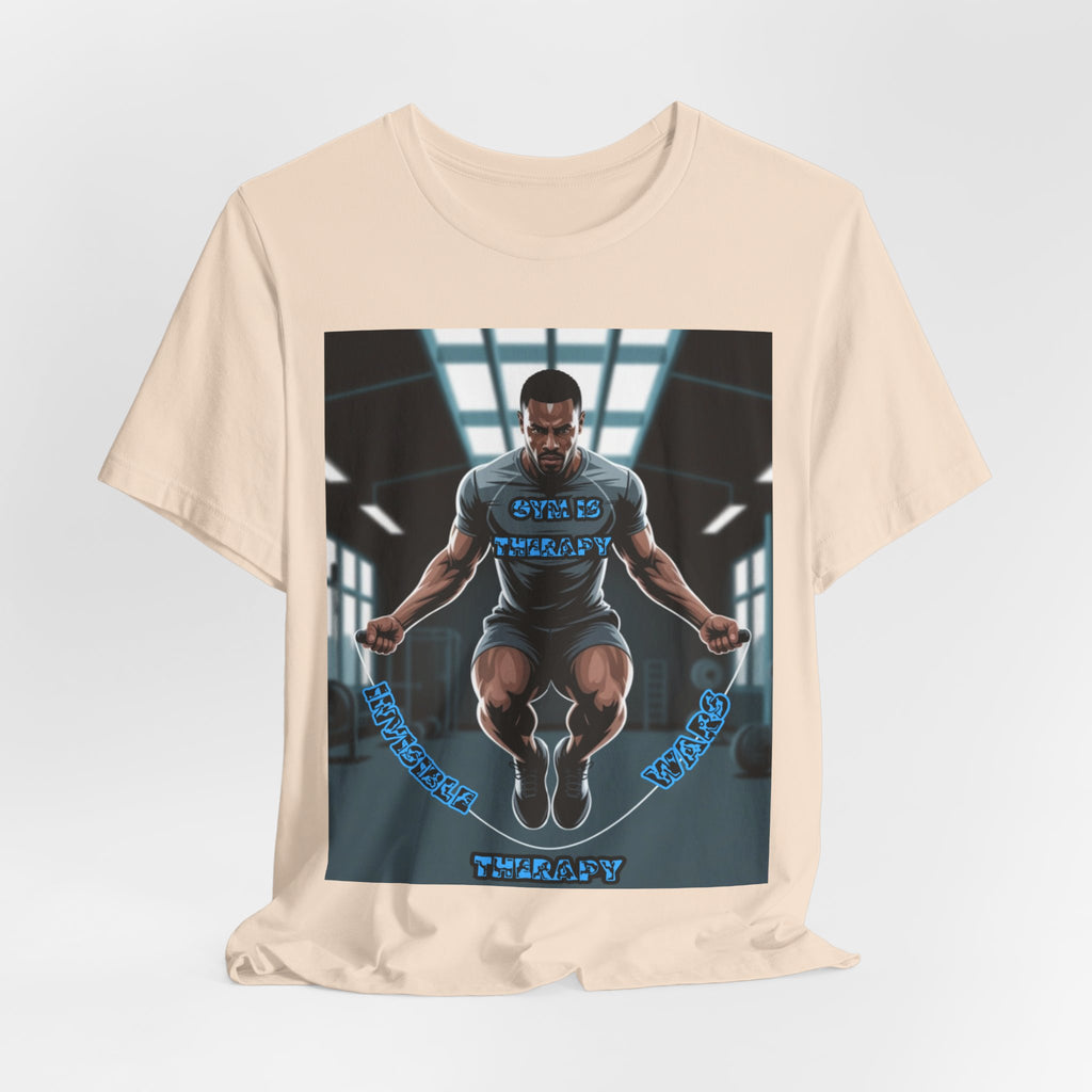 Men T-Shirt = Gym is Therapy