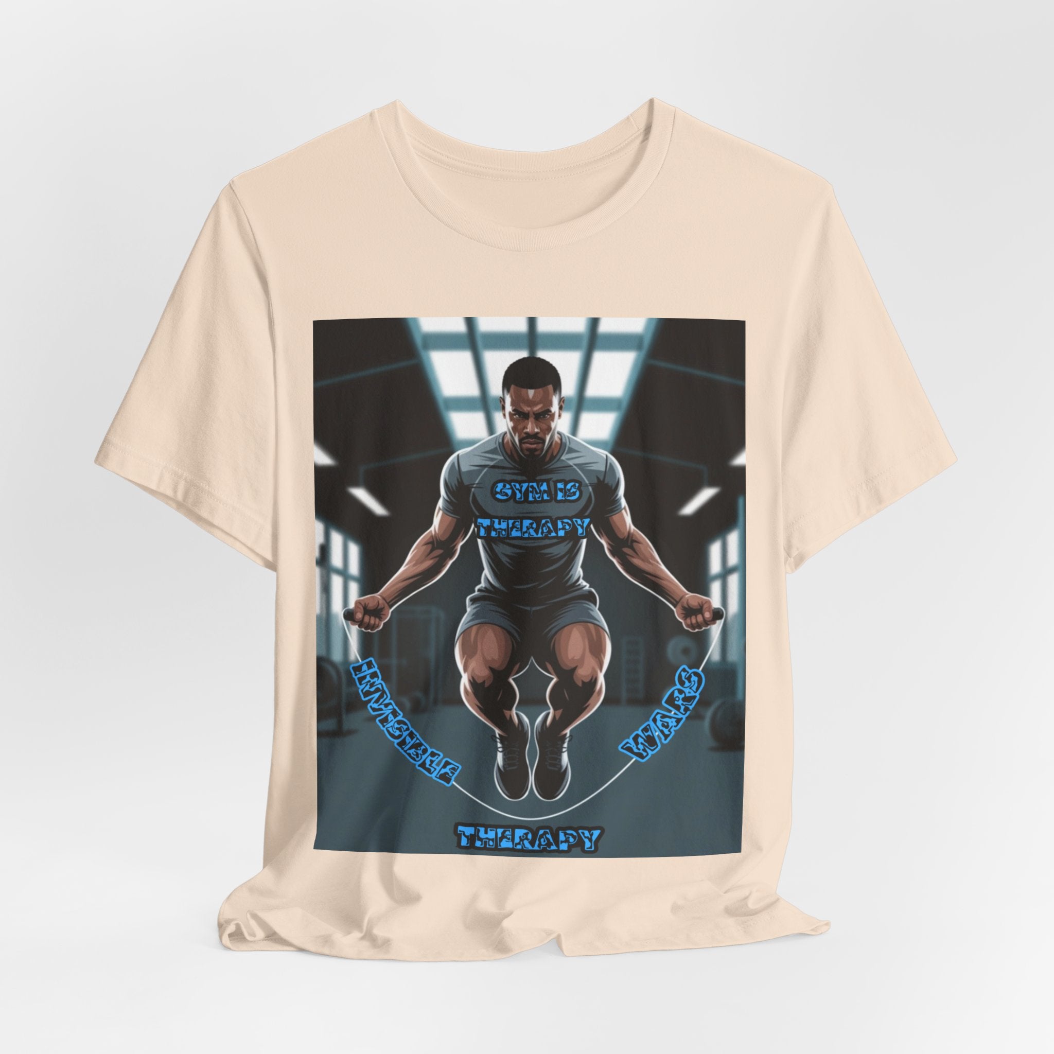 Men T-Shirt = Gym is Therapy