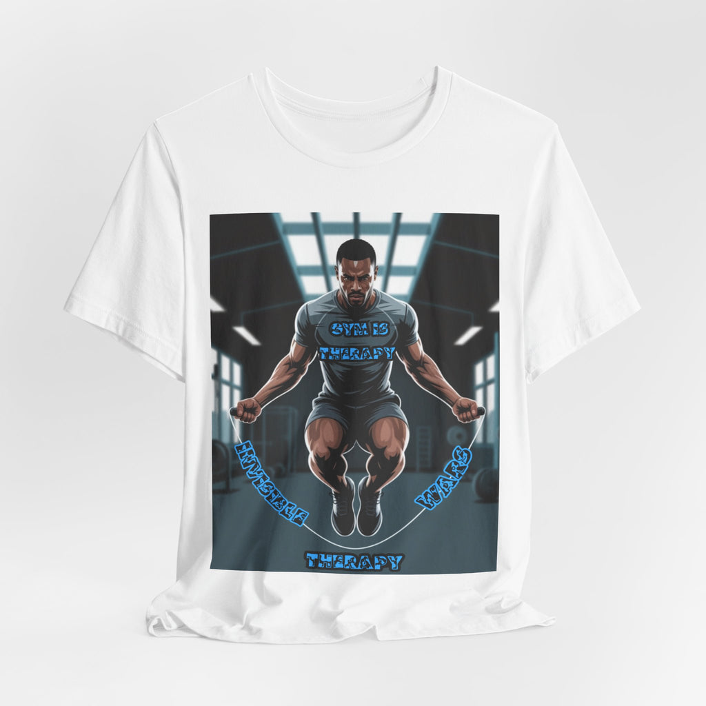 Men T-Shirt = Gym is Therapy
