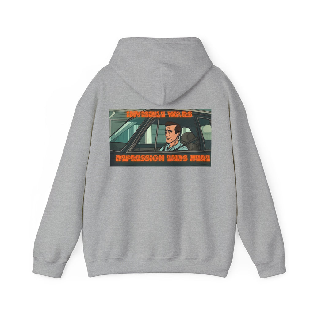 Men Hoodie — Depression Ends Here