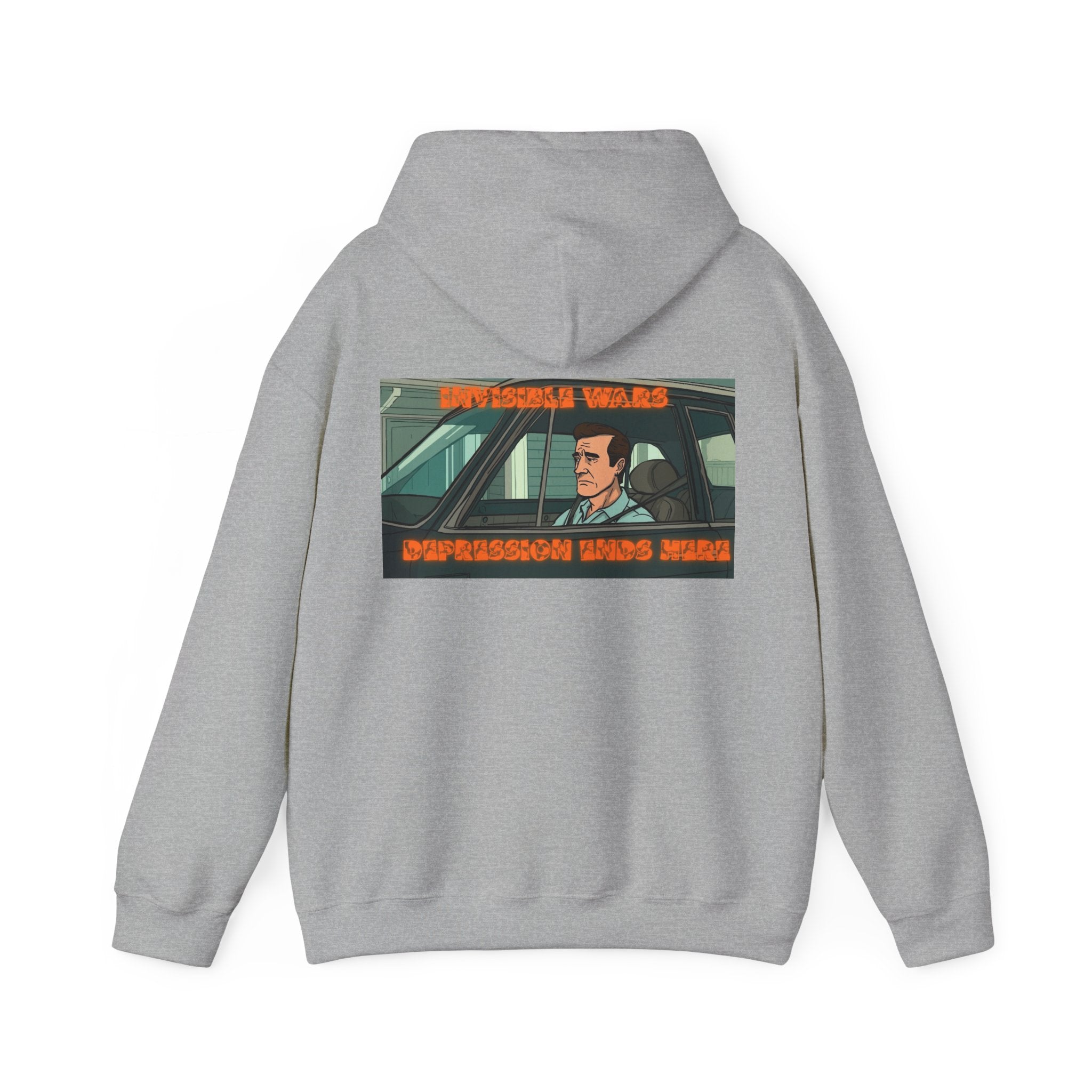 Men Hoodie — Depression Ends Here