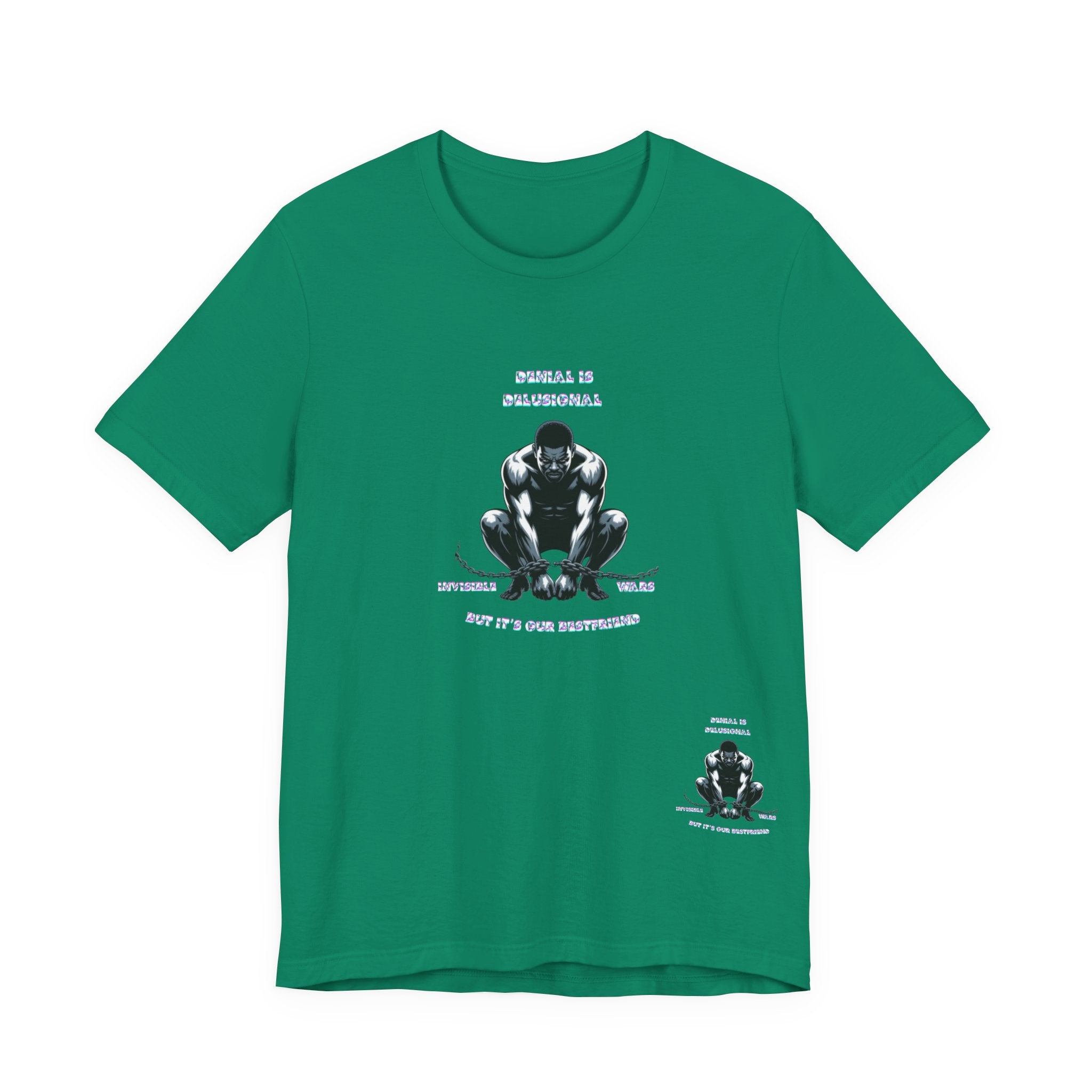 Men T-Shirt—-Denial is Delusion