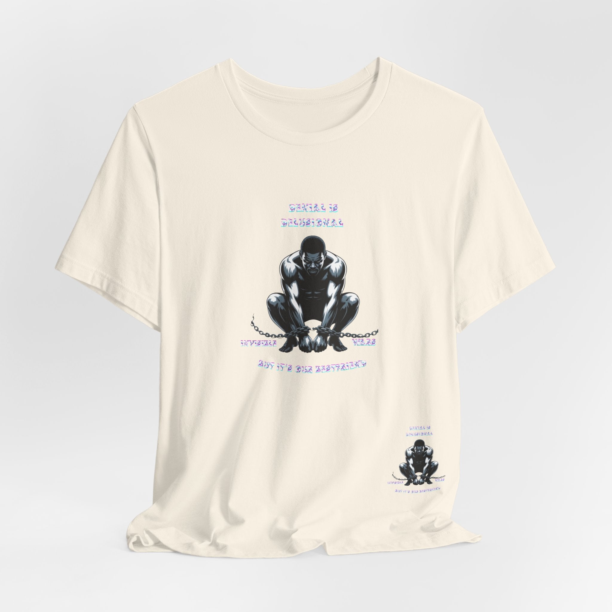 Men T-Shirt—-Denial is Delusion