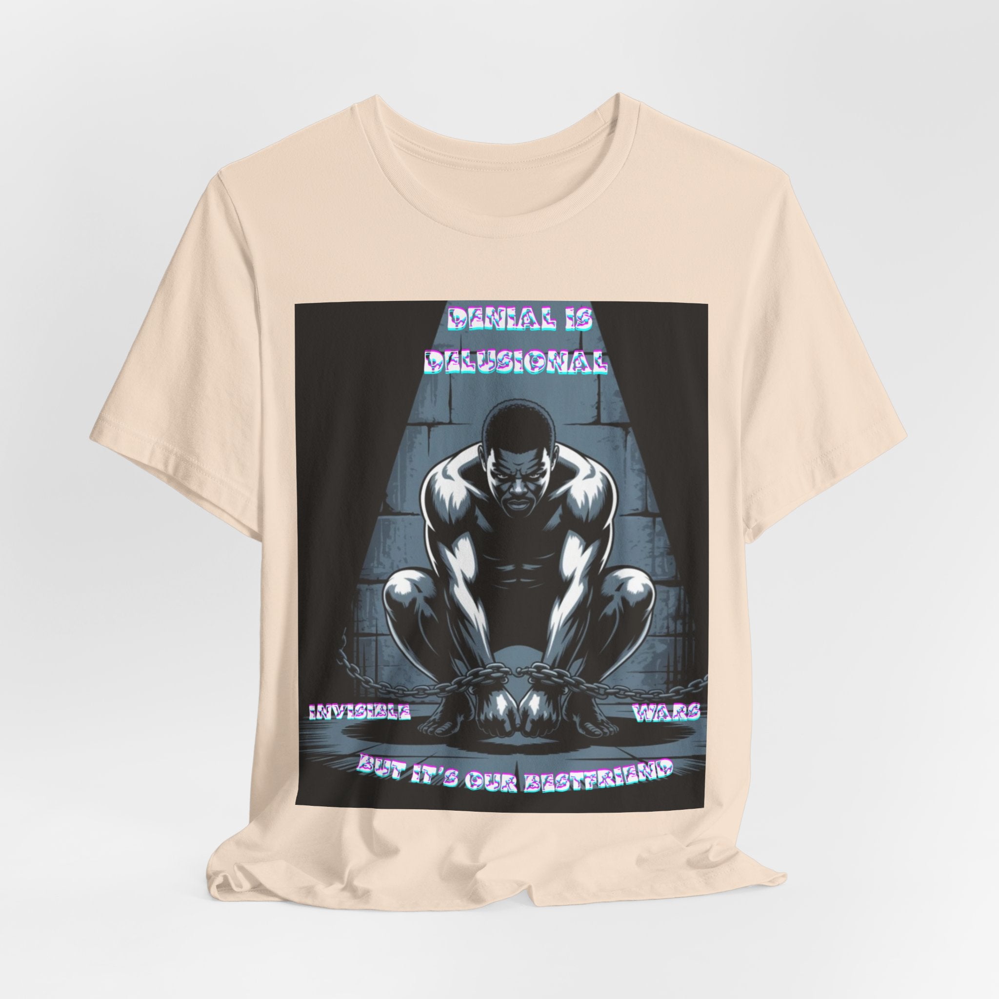 Men T-Shirt—-Denial is Delusion