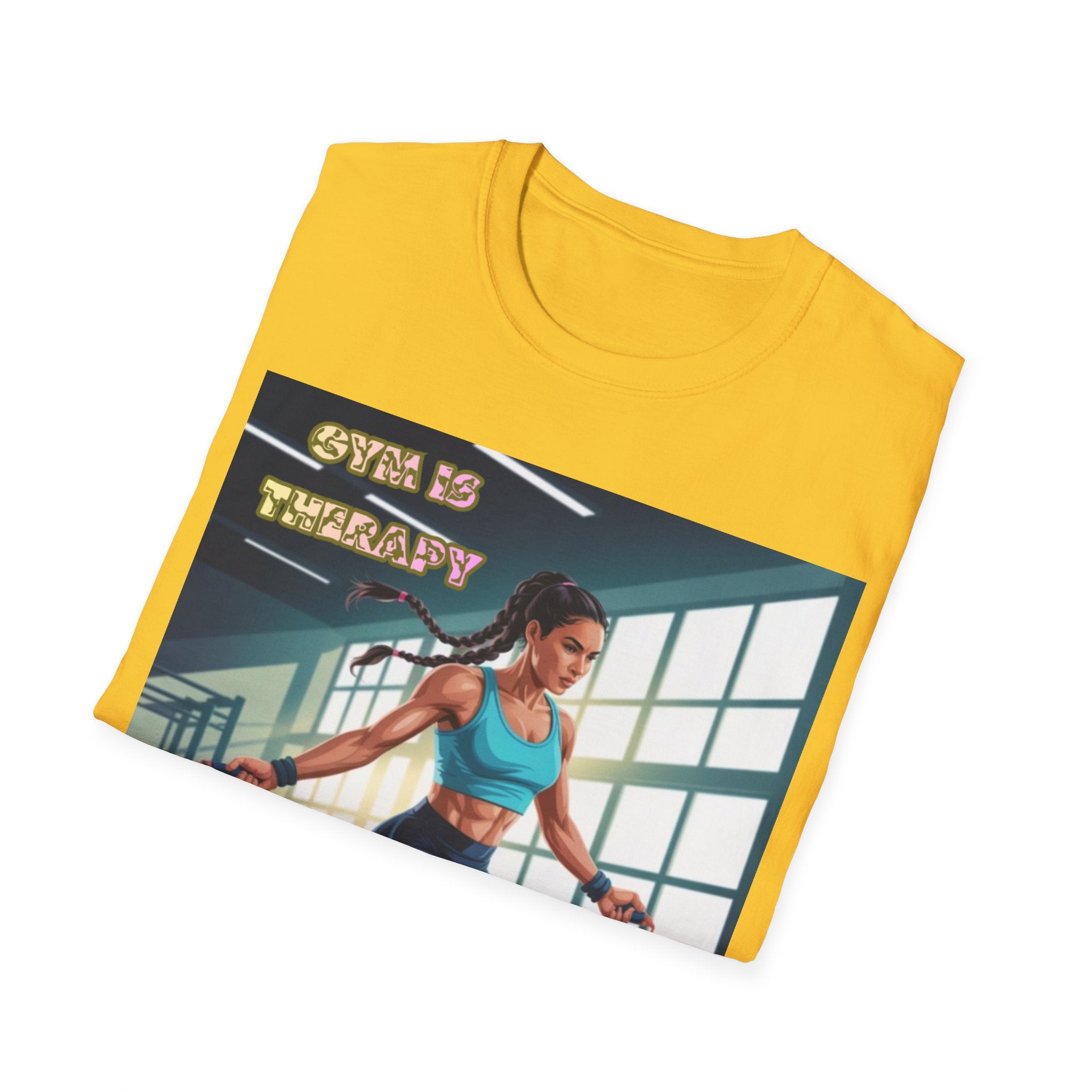 Women T-Shirt - Gym is Therapy Invisible Wars