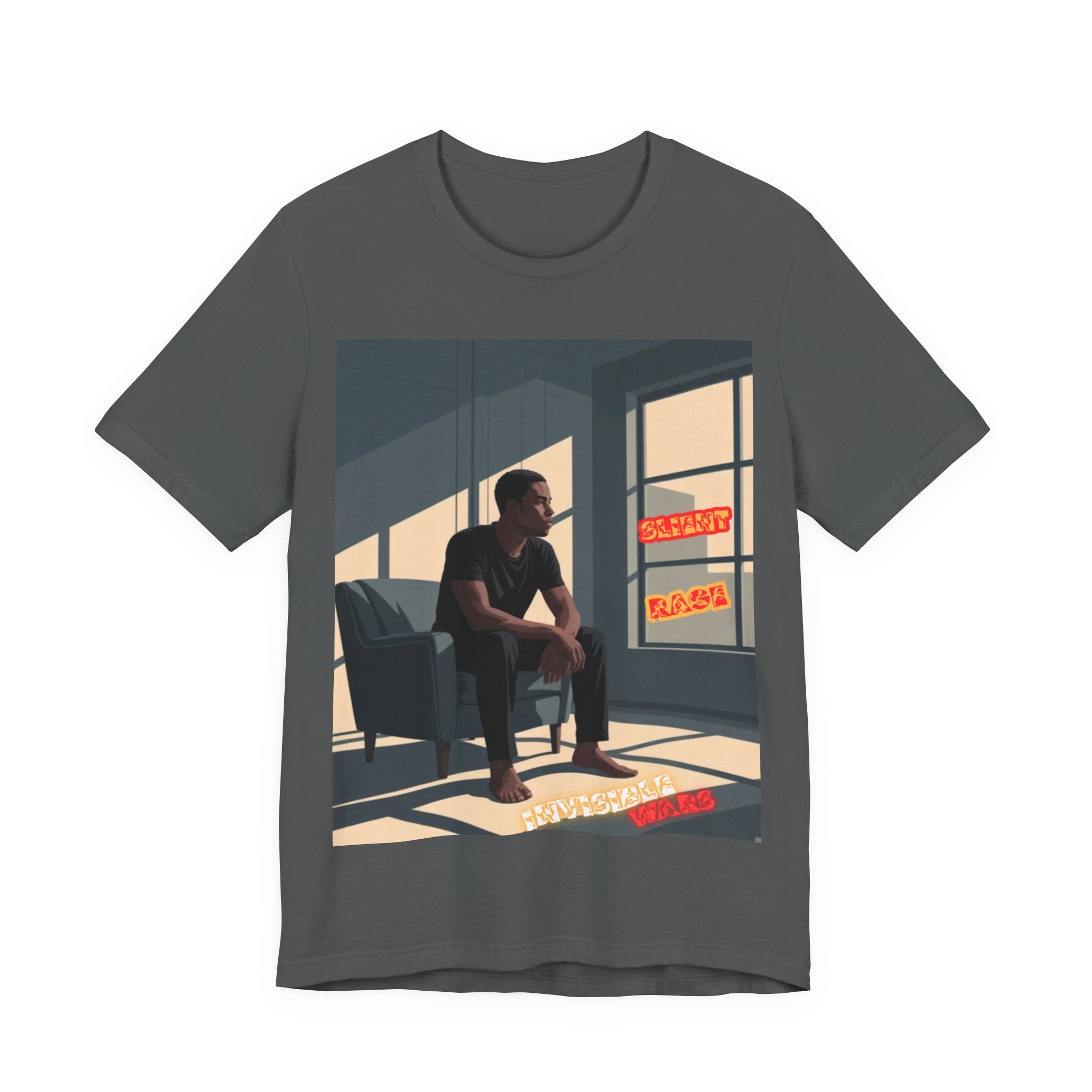 Men T‑Shirt- Slient Rage