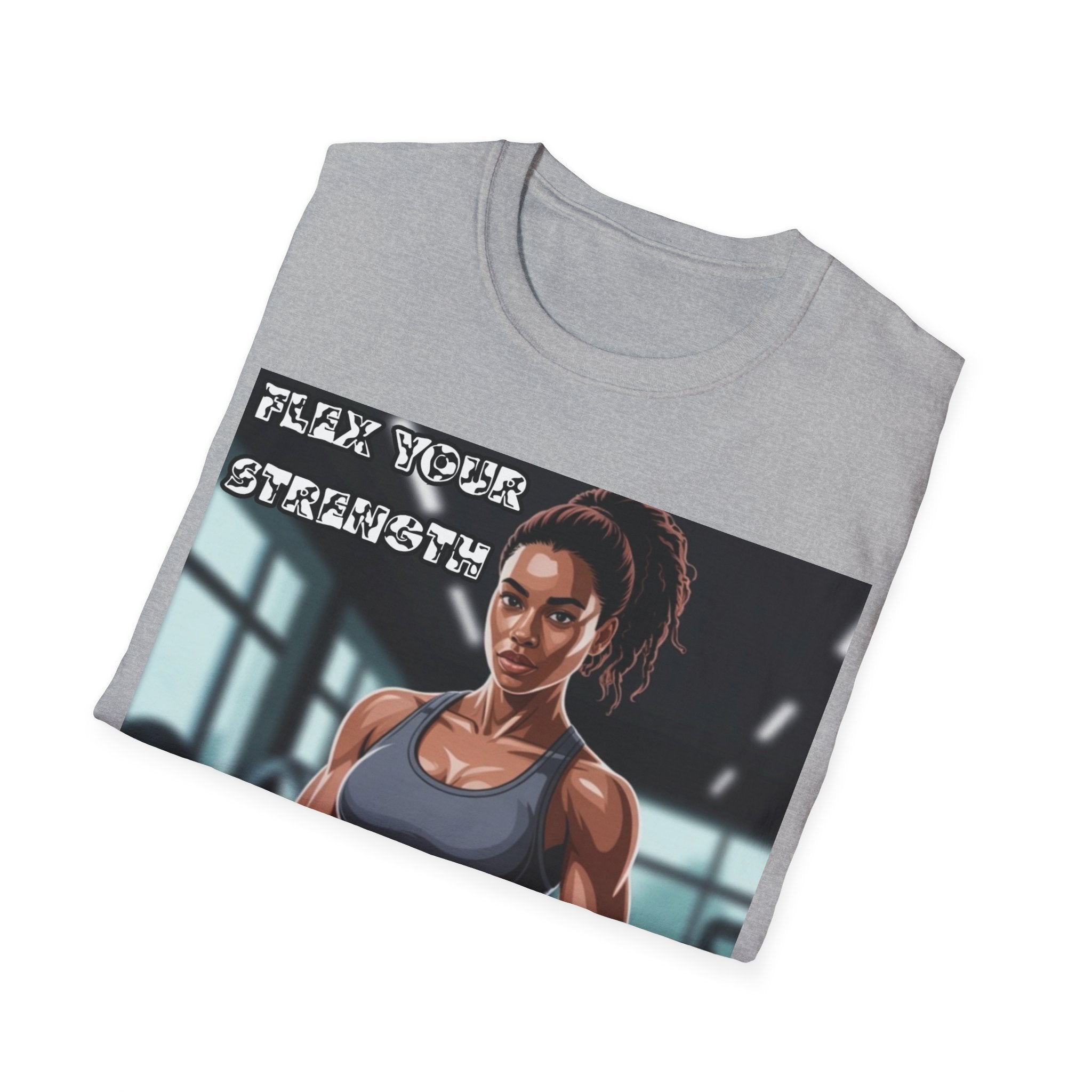 Women T-Shirt-Flex your strengh Invisible Wars