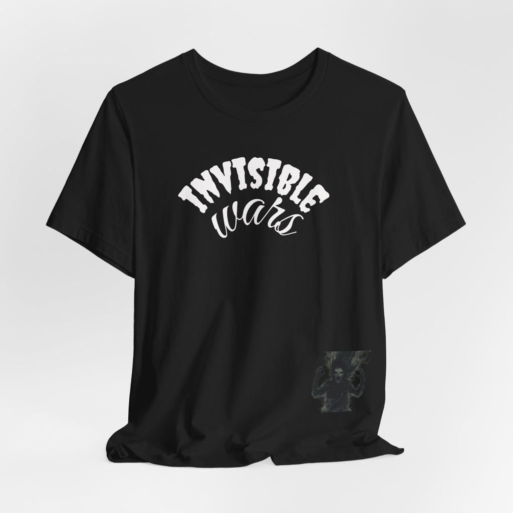 Men T-shirt Invisible Wars — Demons Lurk