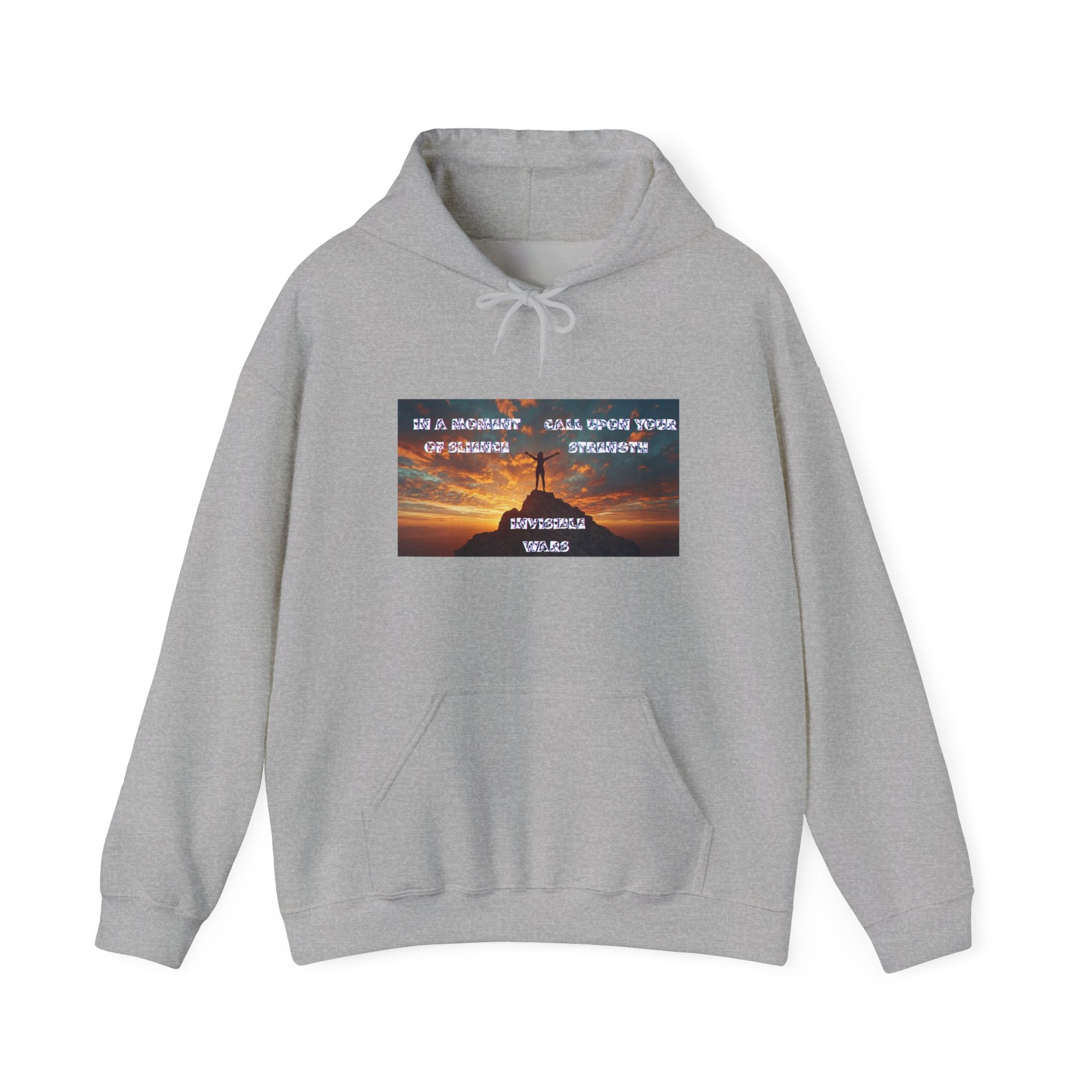 Women Hoodie —In a Moment of Silence, Call Upon Your Strength