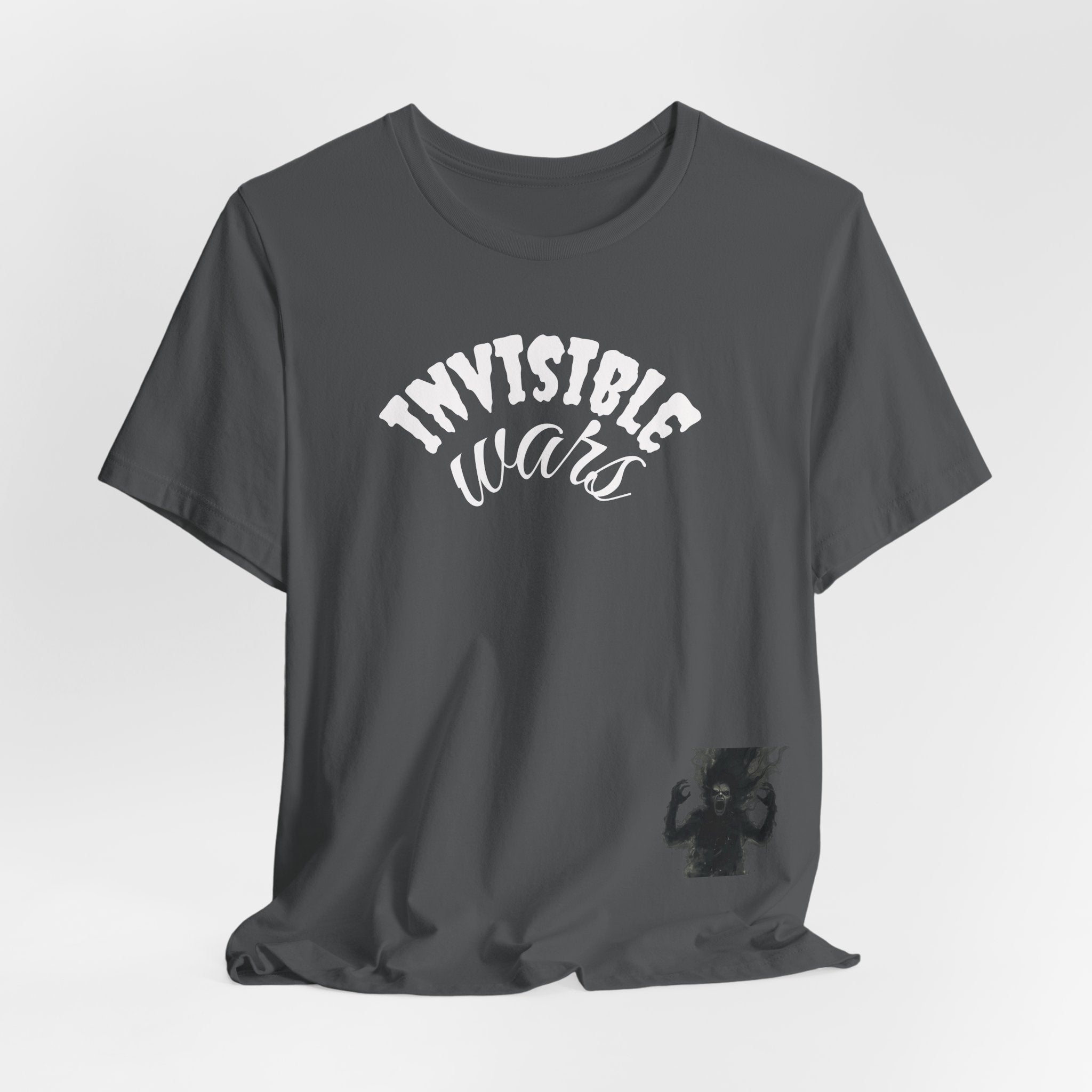 Men T-shirt Invisible Wars — Demons Lurk