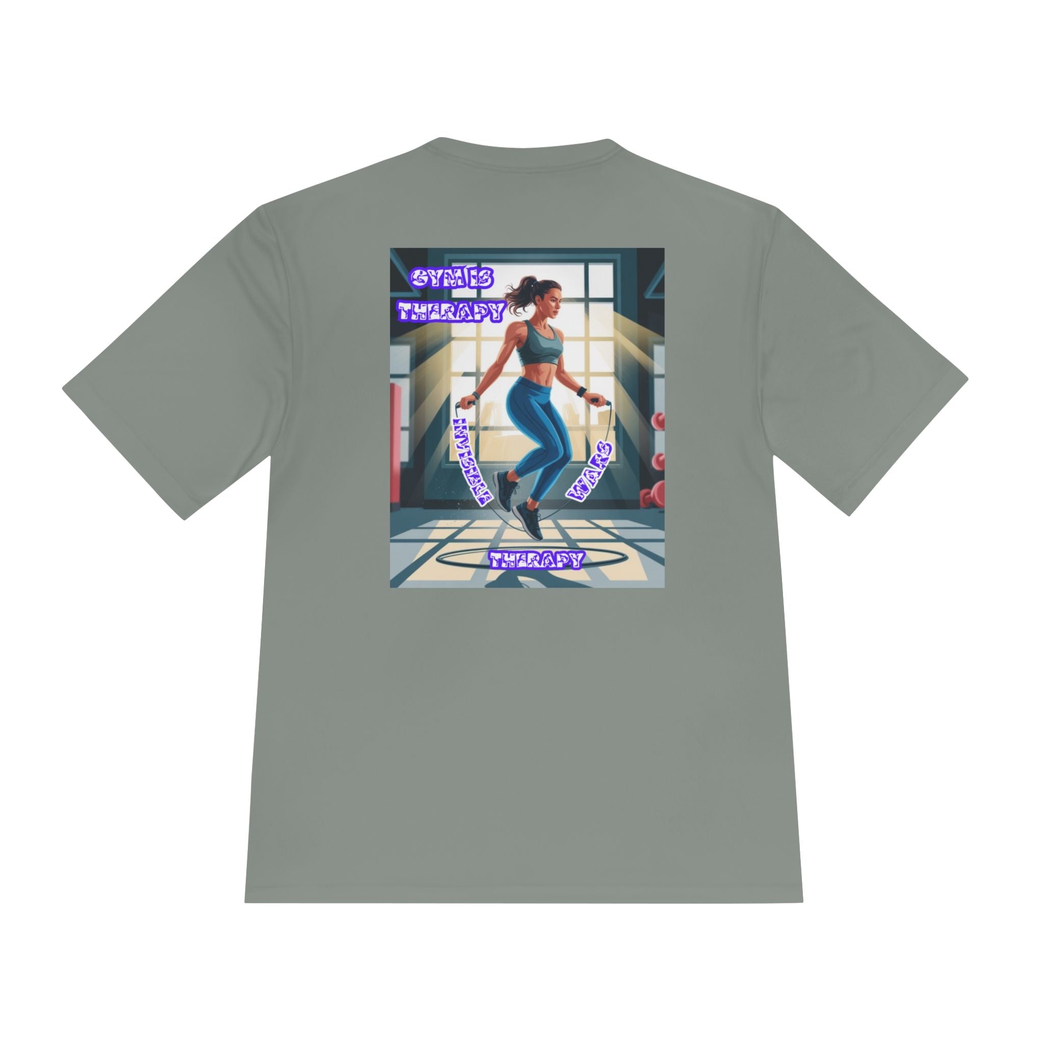 Women Fitness Graphic Shirt — Gym is Therapy