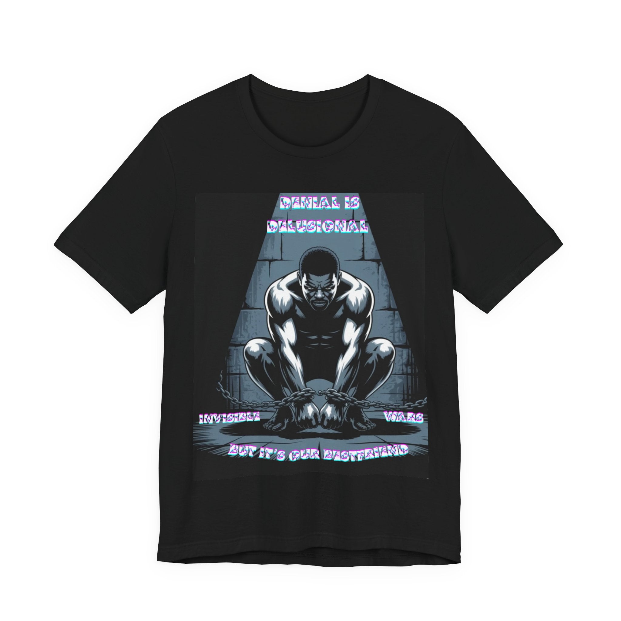 Men T-Shirt—-Denial is Delusion