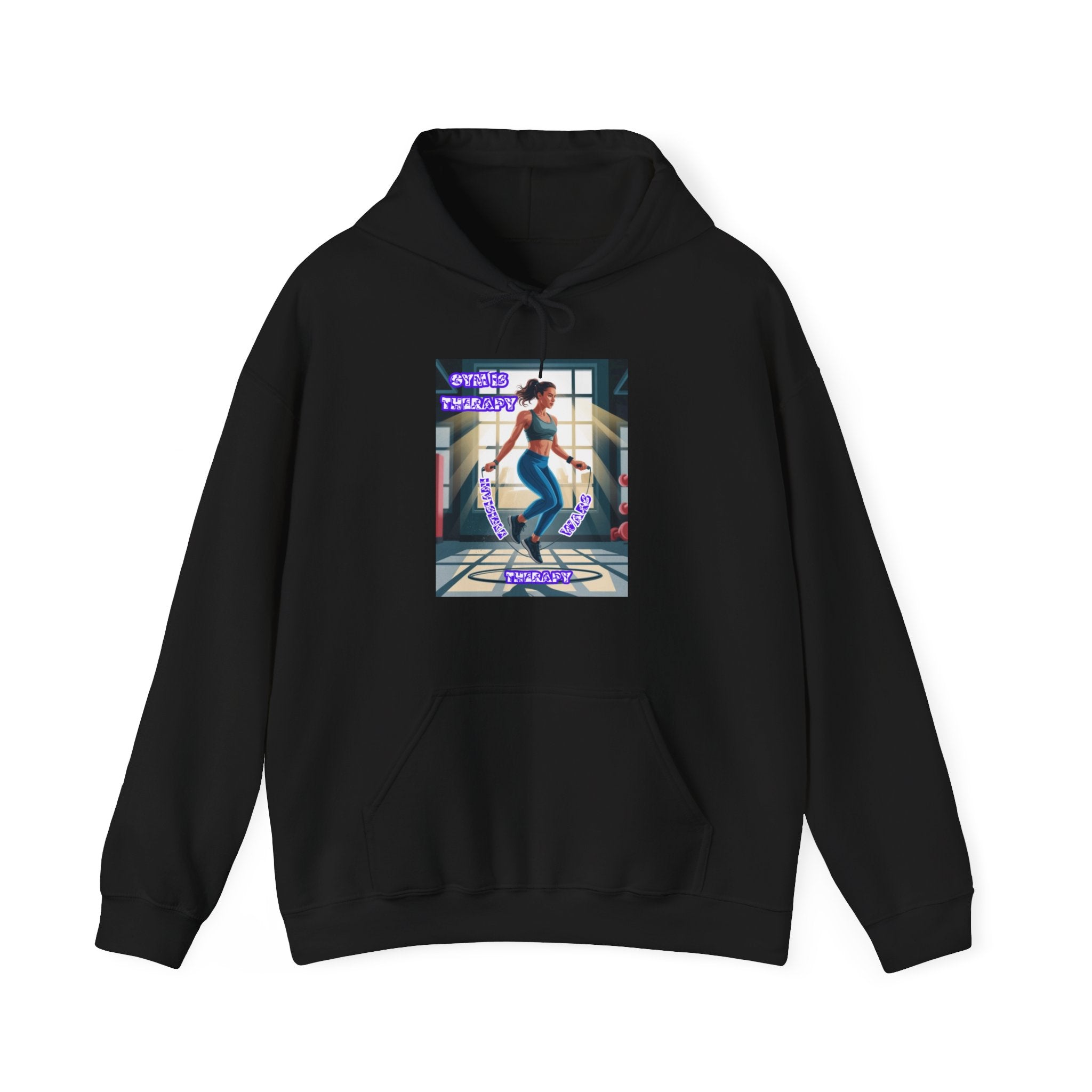 Women Hoodie — Gym is Therapy Invisible Wars